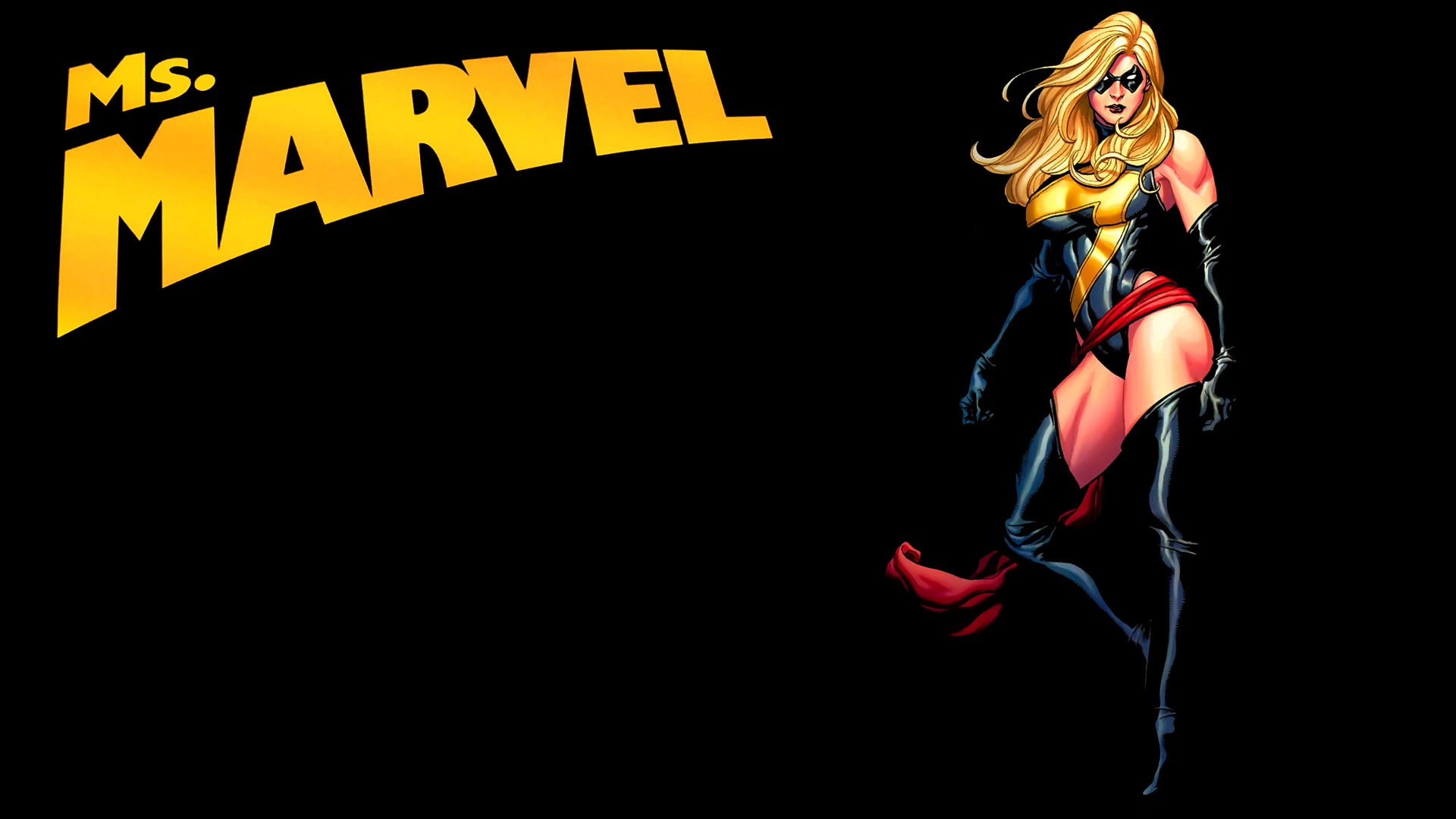 1080P, ms marvel, HD Wallpaper