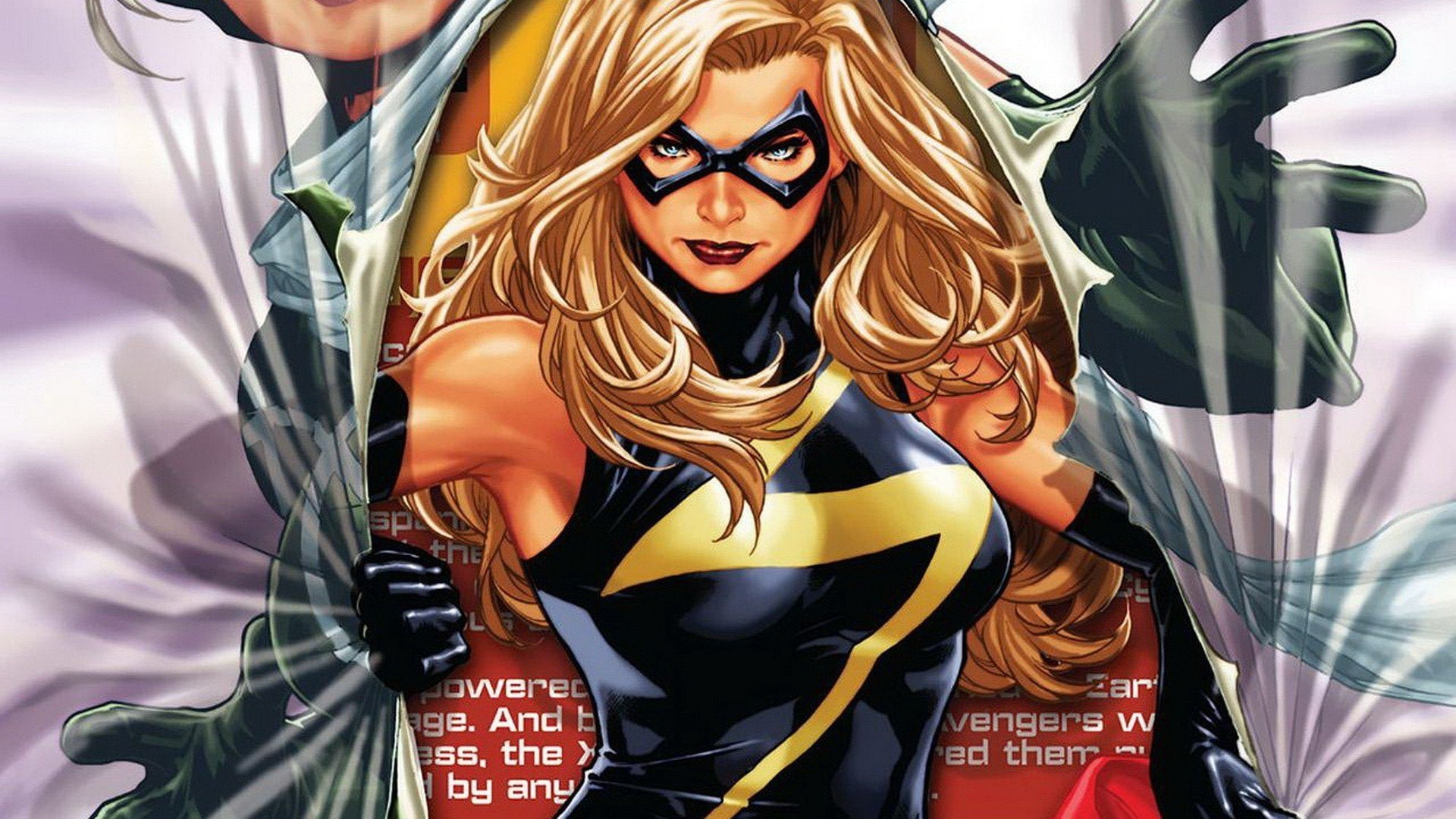 indoors, multi colored, art and craft, women, adult, clothing, Ms. Marvel, looking at camera, fun, Ms Marvel, disguise, representation, arts culture and entertainment, HD Wallpaper
