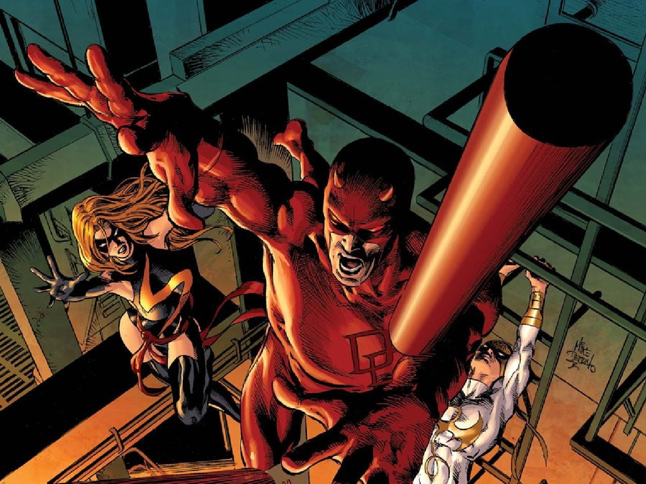 Ms. Marvel, 720P, Daredevil, Comics, HD Wallpaper