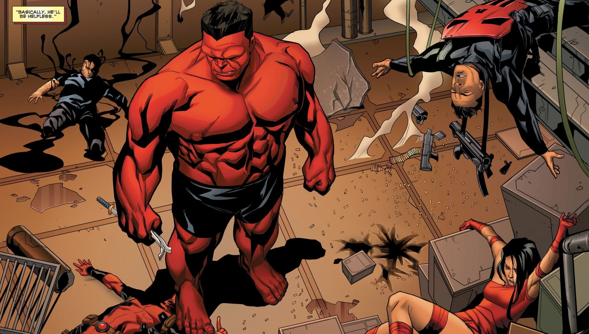 music, indoors, wall - building feature, festival, real people, equipment, lifestyles, group, Comics, representation, Red Hulk, amusement park ride, Punisher, HD Wallpaper