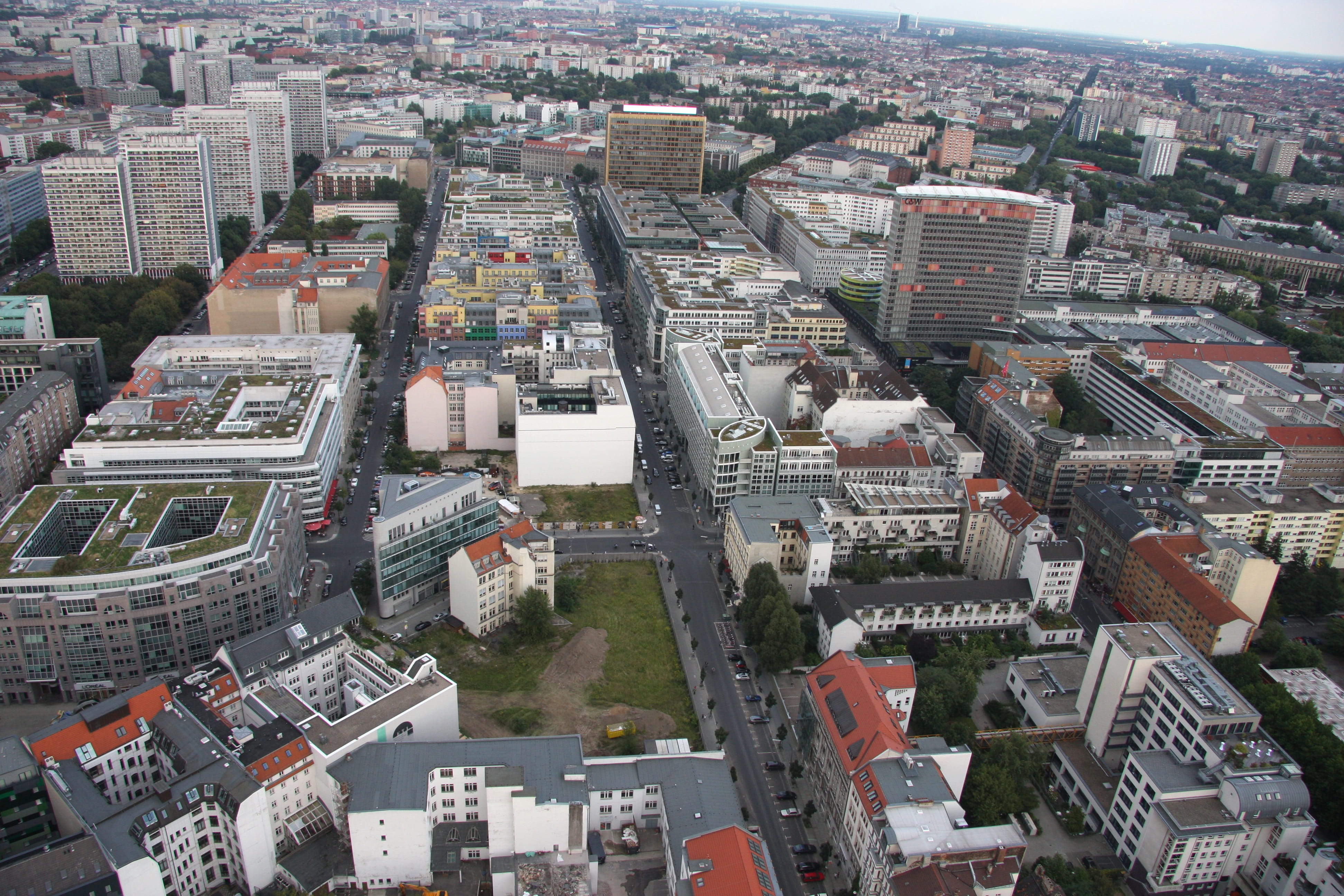 Berlin Kreuzberg, homes, urban planning, high angle view, transportation, architecture, street, 4K, building exterior, building, big city, city, aerial view, HD Wallpaper