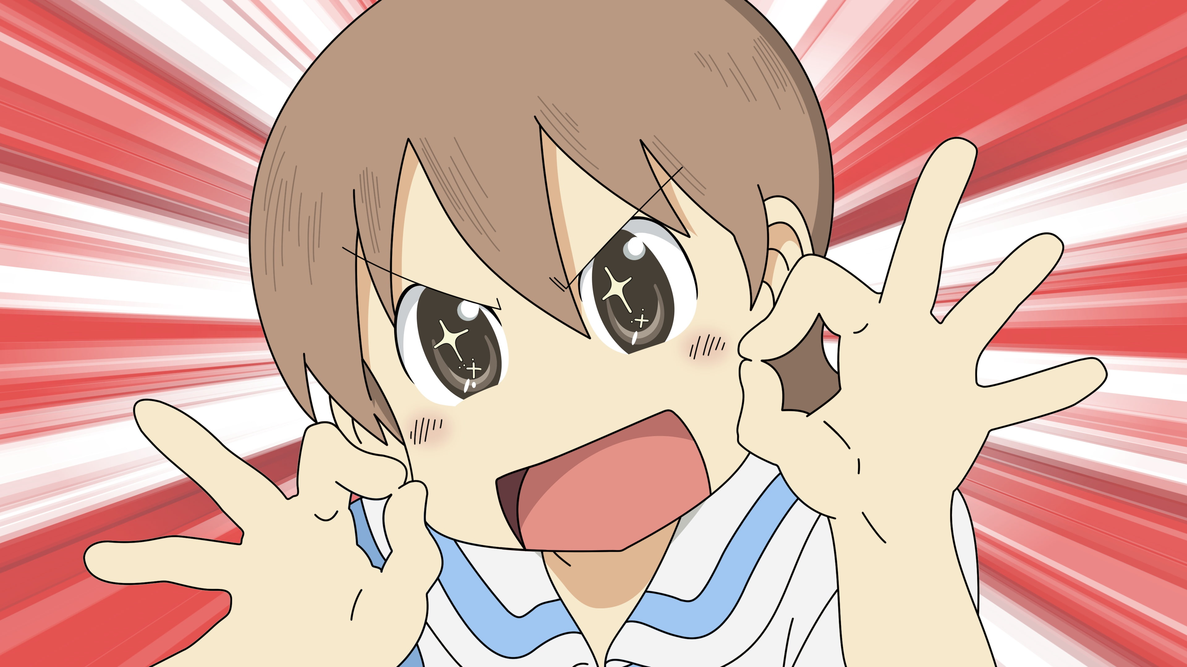 4K, Little things in life, stock vector, Nichijou, aioi_yuuko, HD Wallpaper