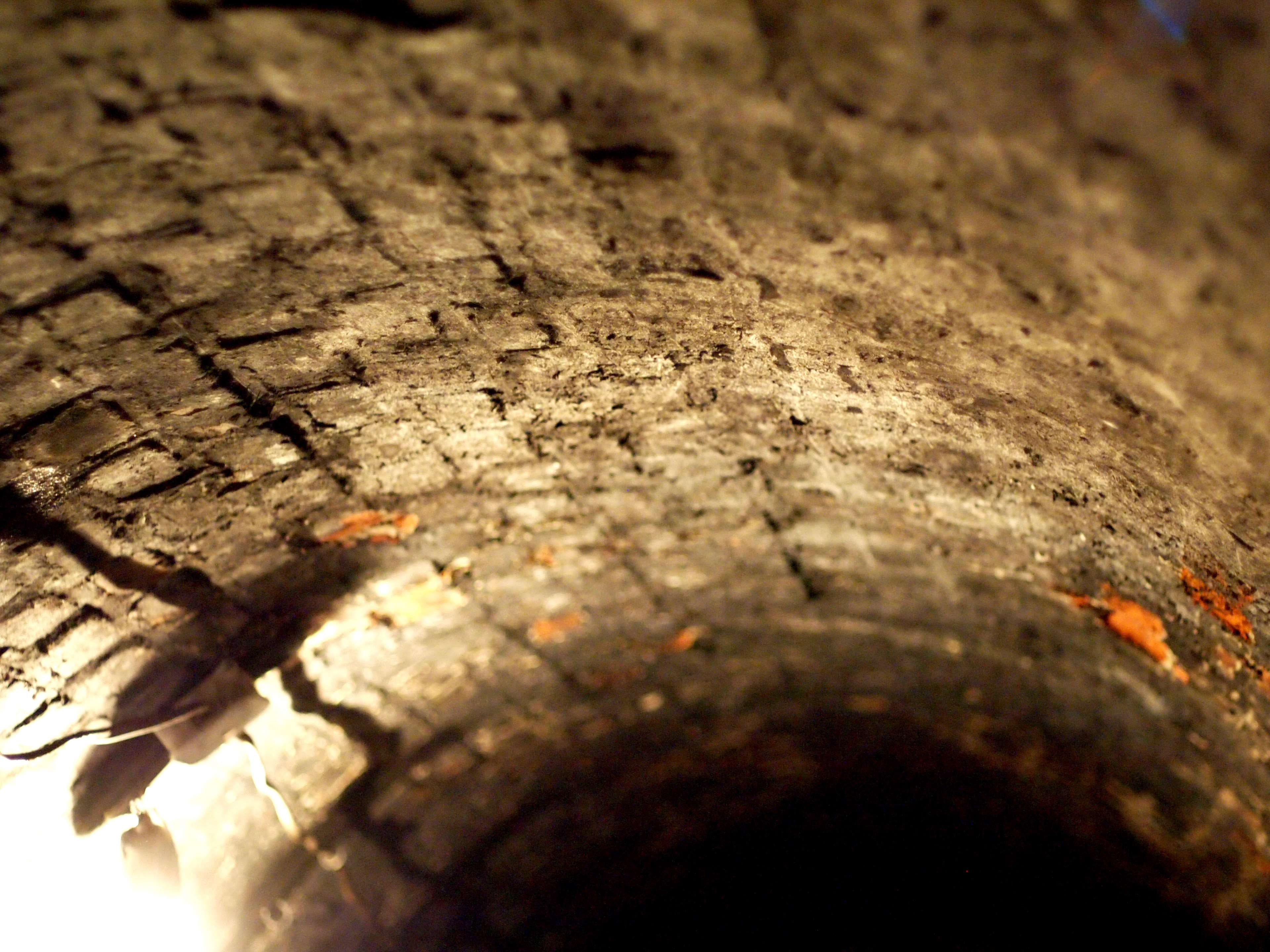 close-up, coping, no people, dark, brick wall, damaged, nature, festung, textured, pattern, rough, weathered, architecture, selective focus, wood - material, HD Wallpaper