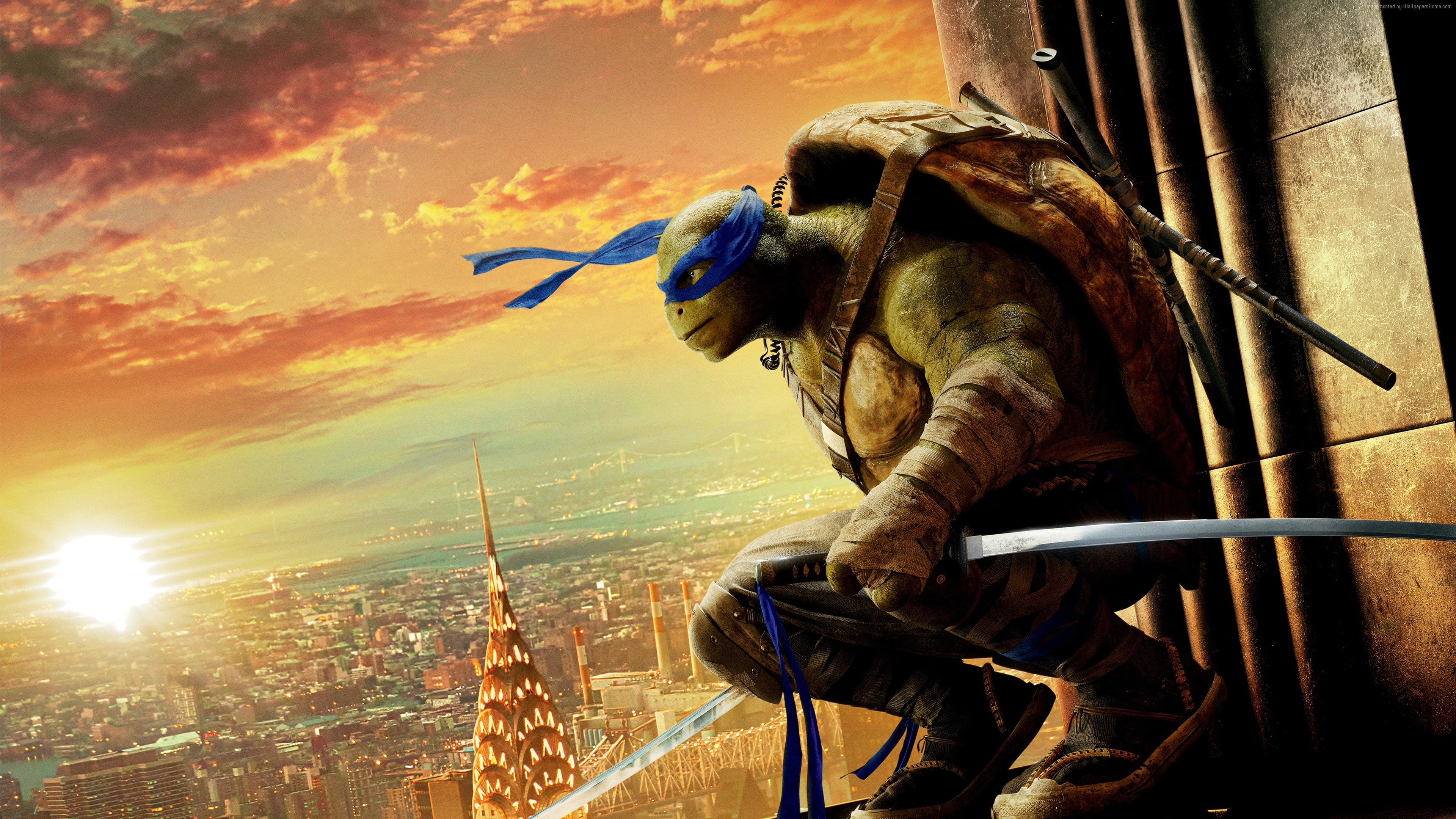 Leonardo, 4K, Best Movies of 2016, Teenage Mutant Ninja Turtles: Half Shell, Turtles, HD Wallpaper