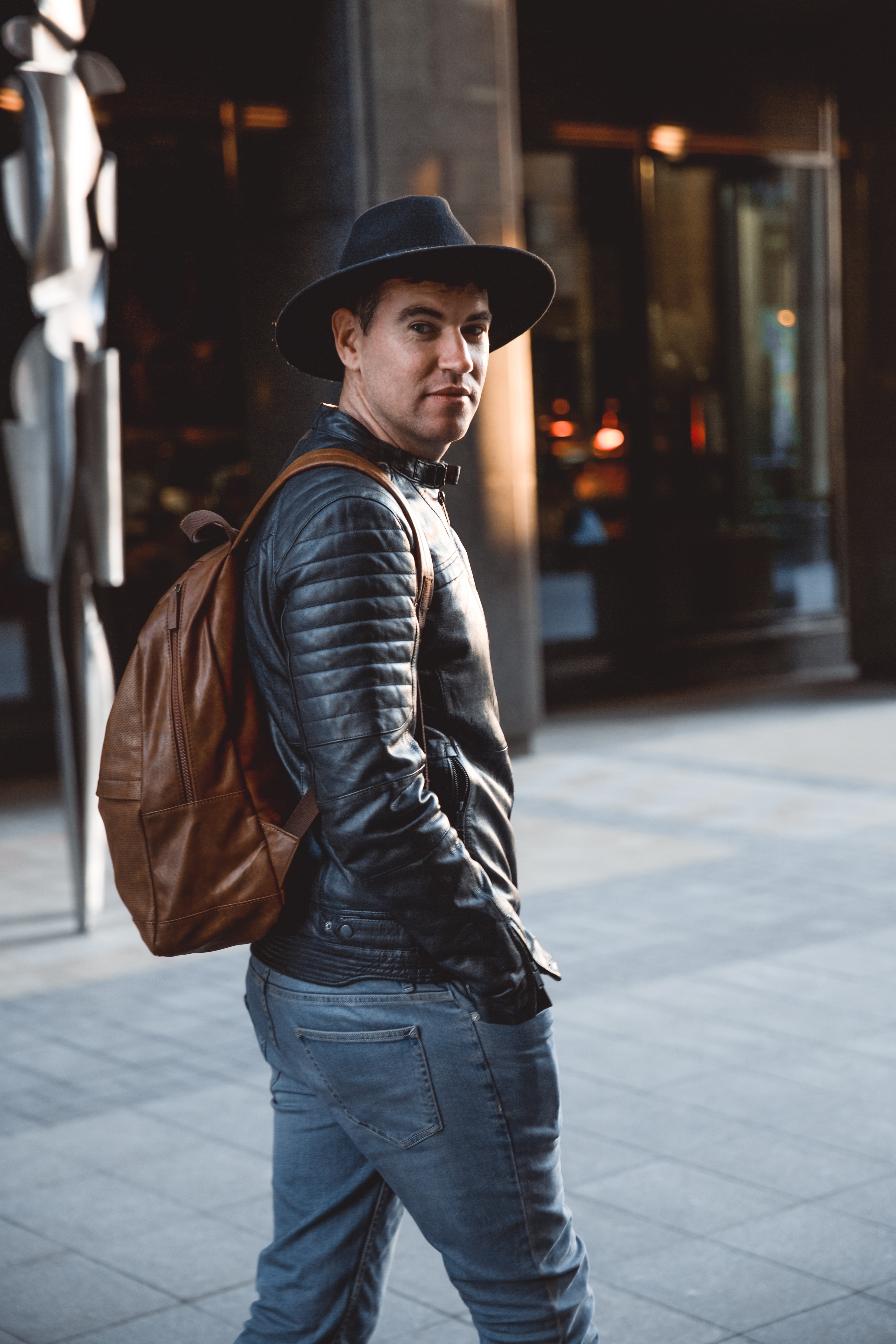 built structure, charming, confident, brown, casual clothing, outdoors, guy, three quarter length, style, fashion, young men, photoshoot, boy, real people, Phone HD Wallpaper