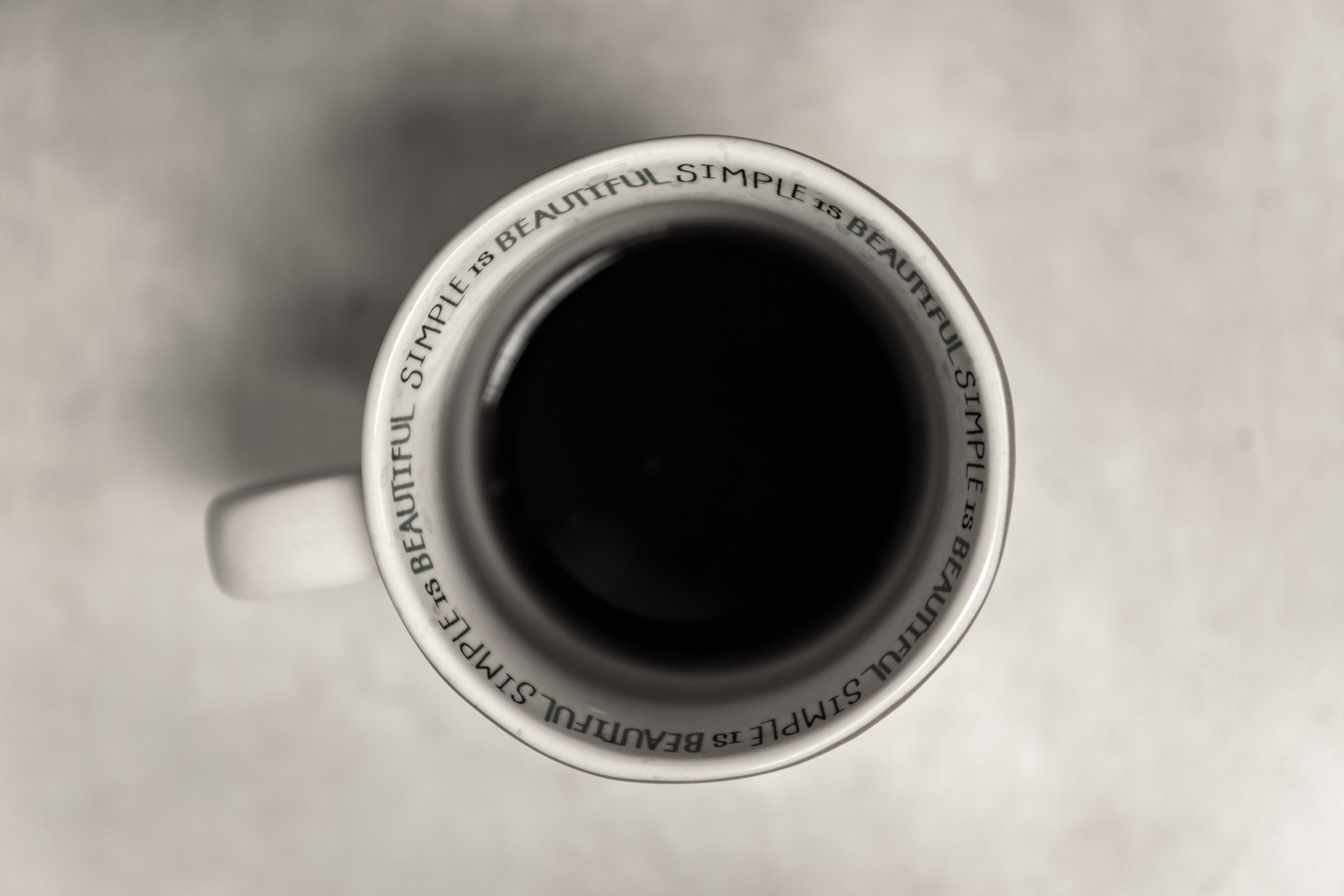 drink, black coffee, black, refreshment, quotes, focus on foreground, items, top, still, simple is beautiful, aerial, indoors, film industry, single object, HD Wallpaper