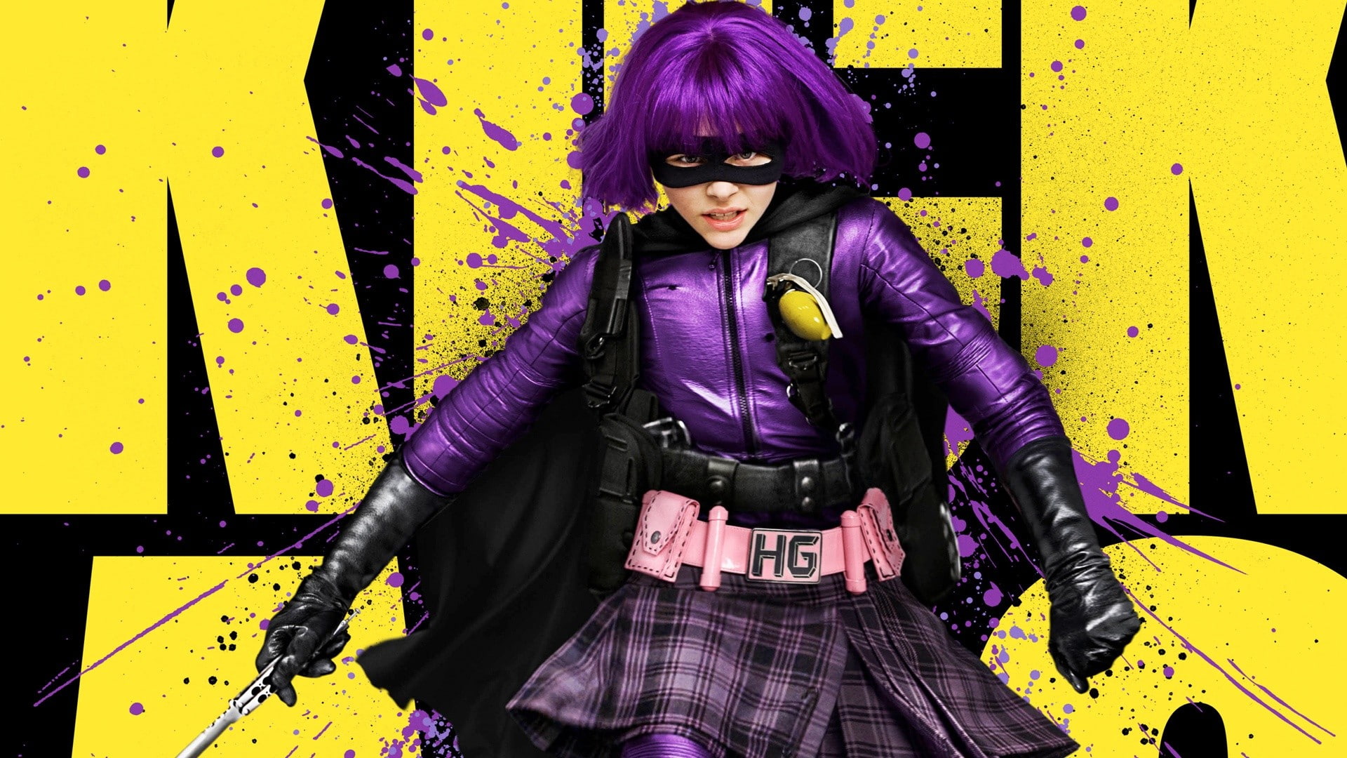 posters, kick ass, girl, movie, 1080P, hit, HD Wallpaper