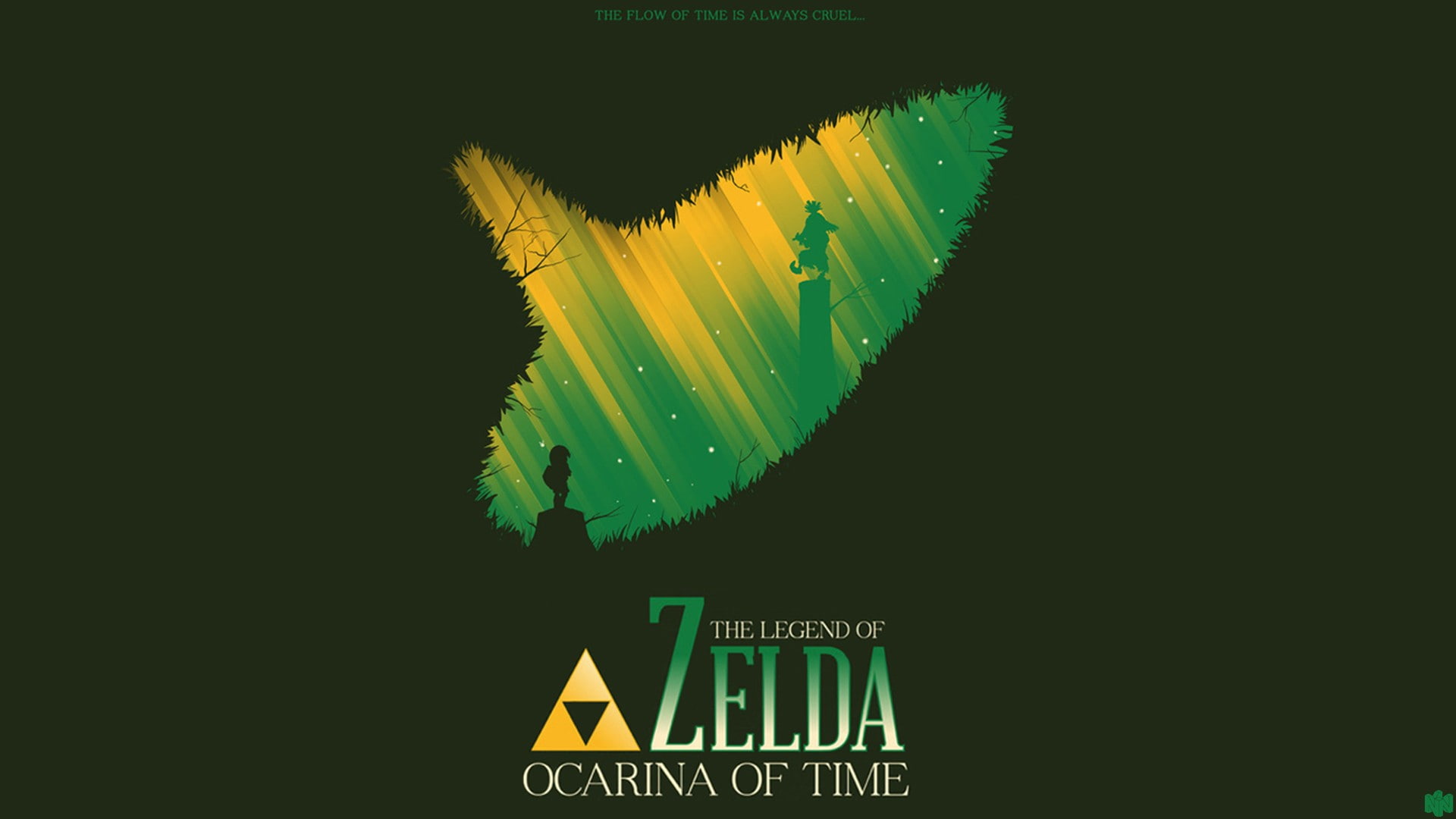 hyrule, fan, games, shigeru, minimalistic, triforce, legend, ocarina, art, zelda, time, miyamoto, link, 1080P, ganondorf, background, video, nintendo, HD Wallpaper