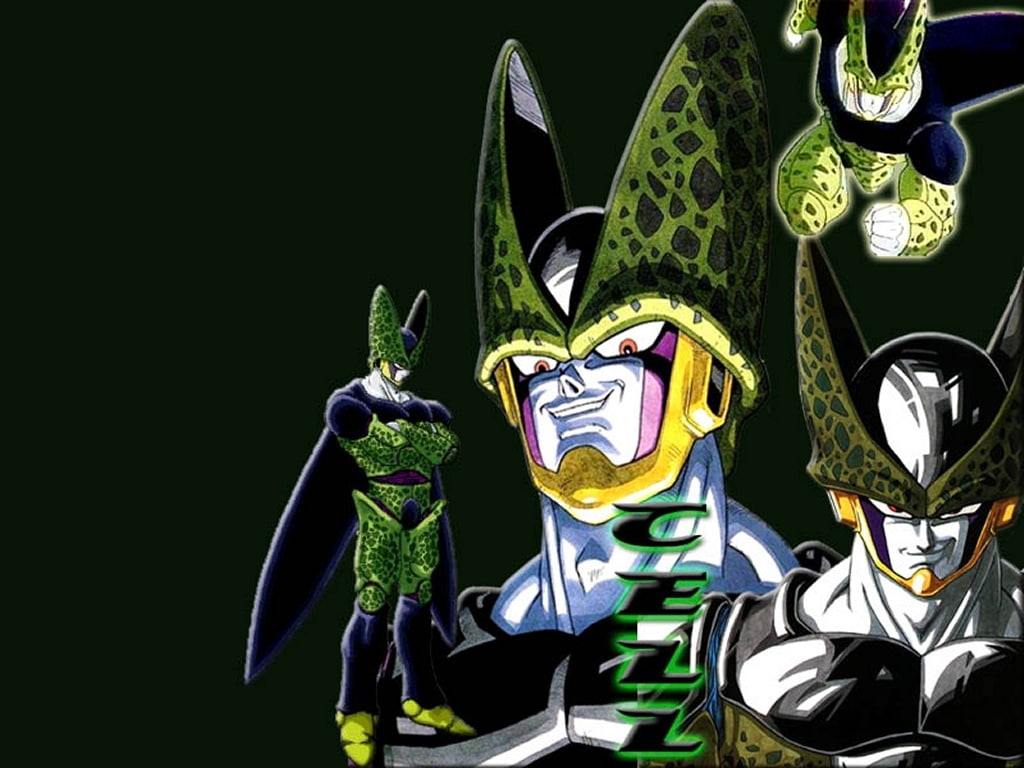 dragonball, x, cell, dragon ball z, anime, art, hd, z, ball, 480P, dragon, HD Wallpaper