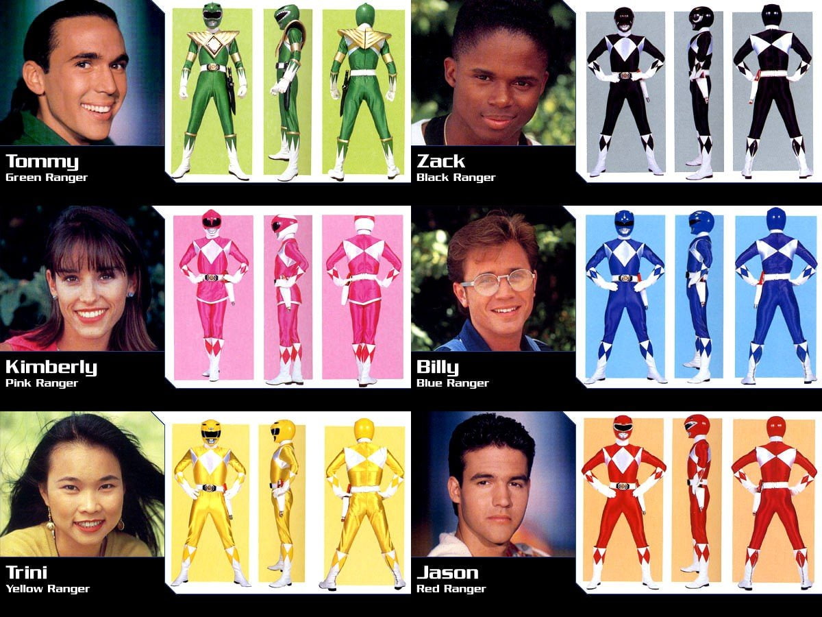 480P, mighty morphin power rangers, HD Wallpaper