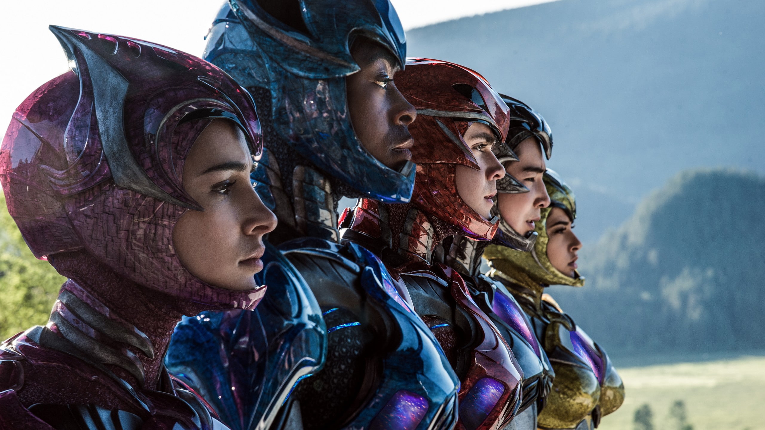 Dacre Montgomery, morphin, cast, power, superhero, Becky G, rangers, team, 2K, Power Rangers, mighty, HD Wallpaper