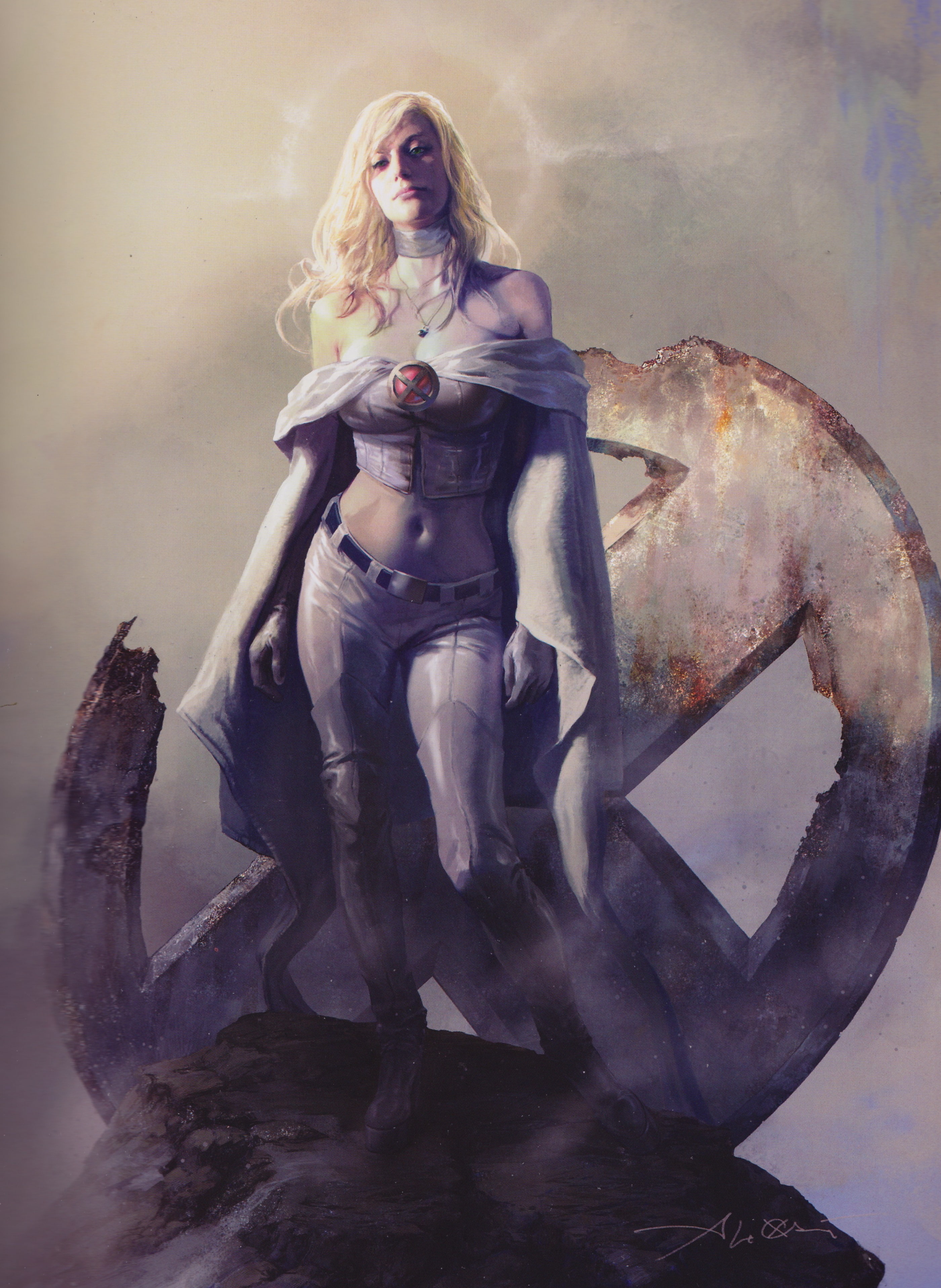 comic art, comics, X-Men, 2K, Emma Frost, Phone HD Wallpaper