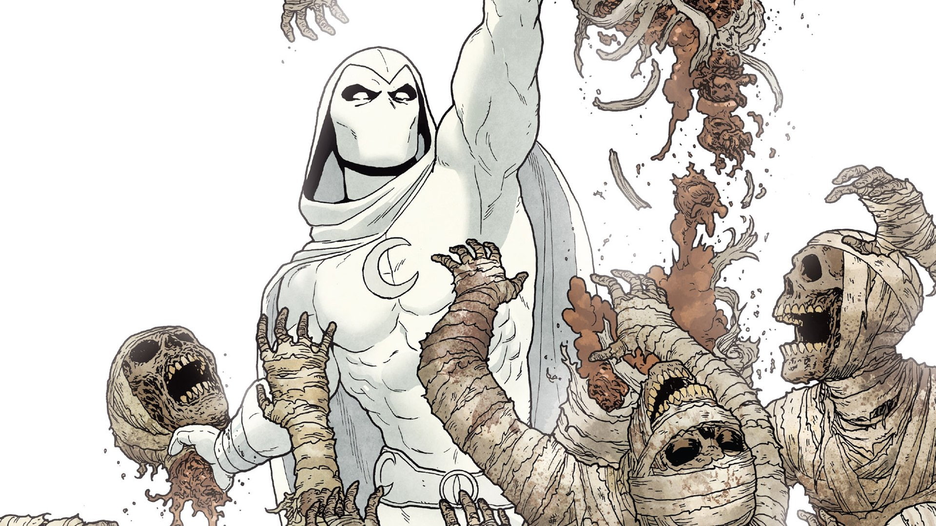 1080P, Mummy, Moon Knight, Comics, HD Wallpaper
