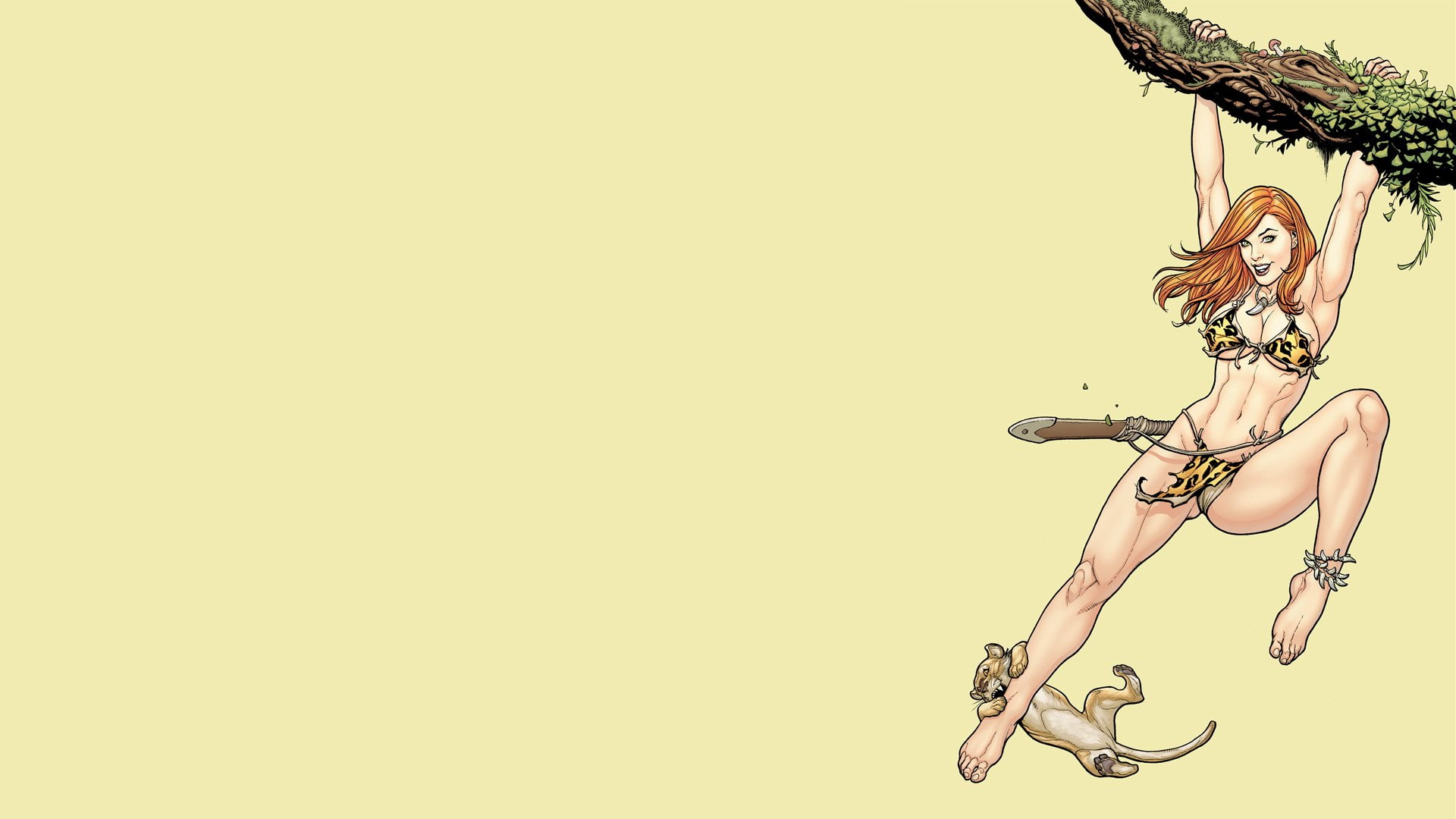 Sheena, 1080P, Comics, Queen of the Jungle, HD Wallpaper