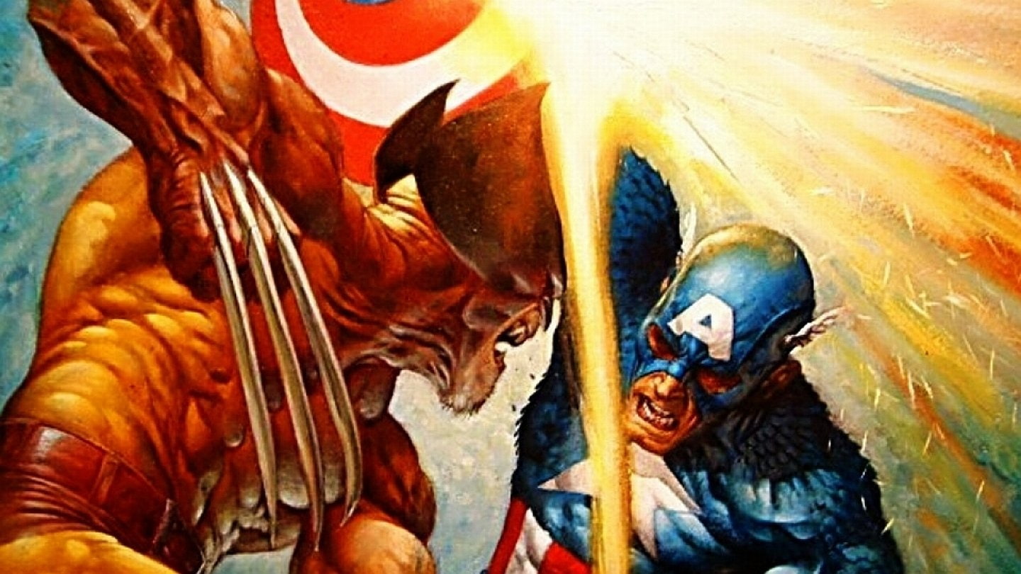 720P, Wolverine, X-Men, Captain America, avengers vs. x-Men, HD Wallpaper