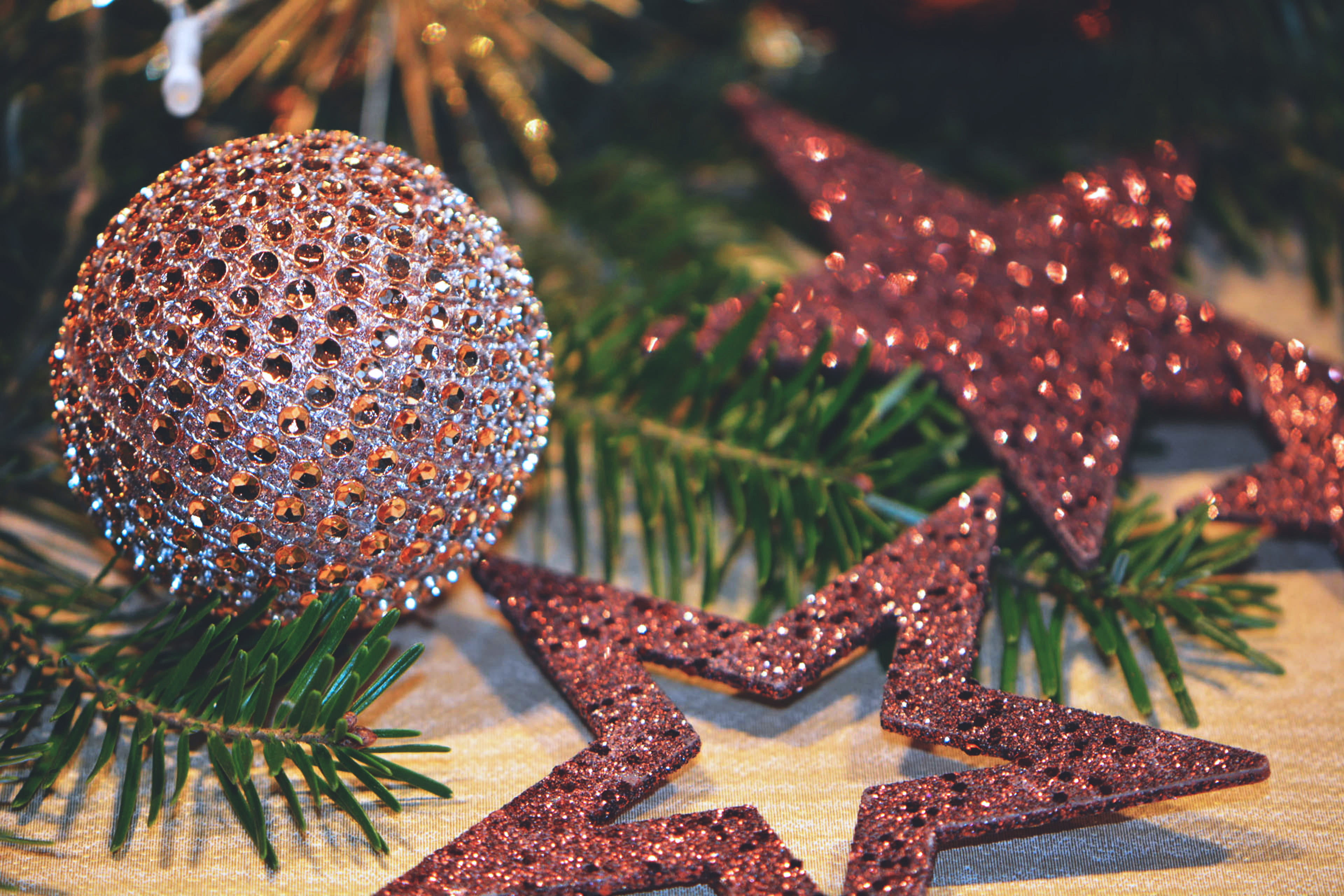 xmas, decor, winter, celebration, backgrounds, plant, tree, growth, day, shape, close-up, various, decorations, christmas Decoration, nature, gift, holiday, HD Wallpaper