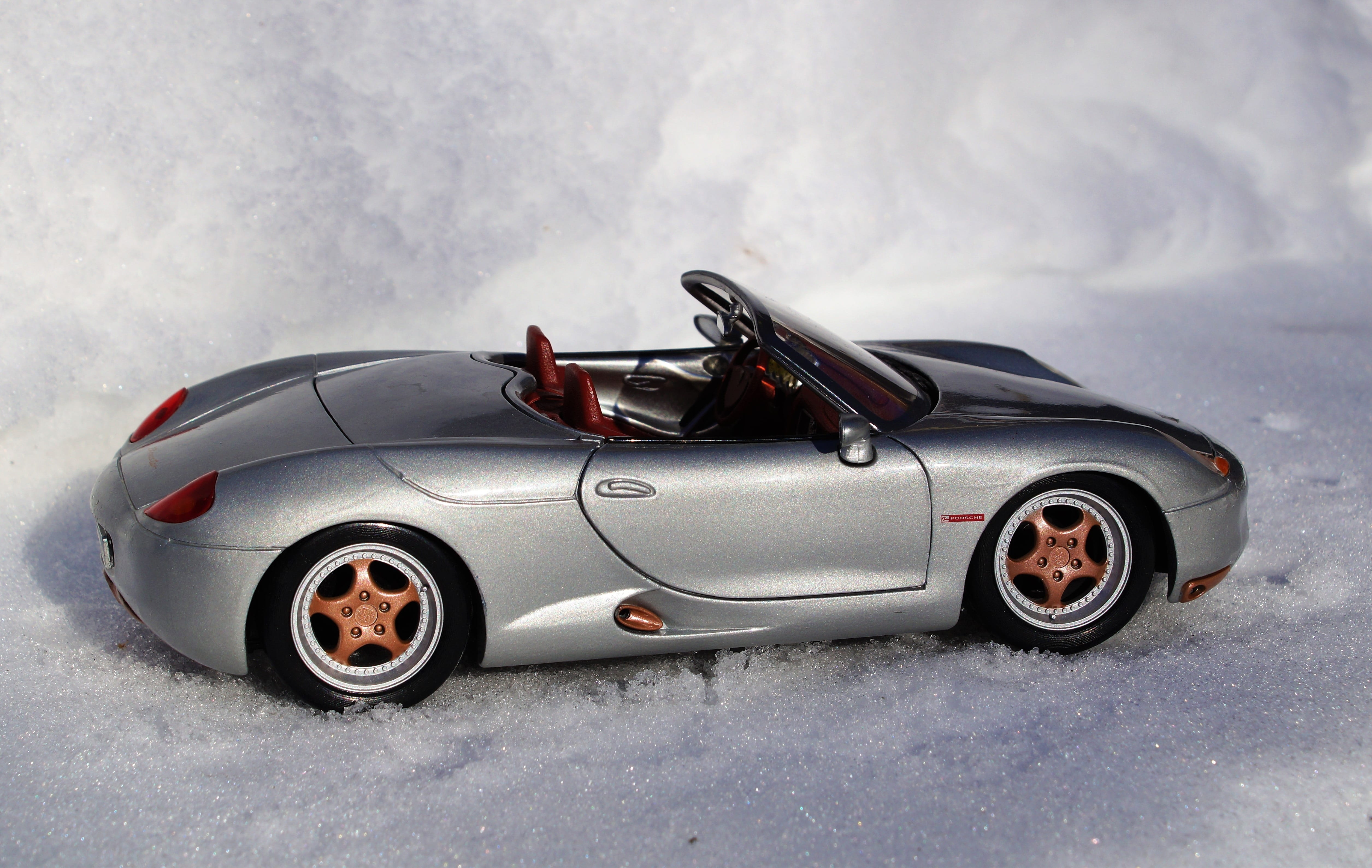 luxury, boxster, wheel, sports Car, Sporty, vehicle, car, silver, mode of transportation, Porsche, retro styled, nature, Model Car, snow, land Vehicle, HD Wallpaper
