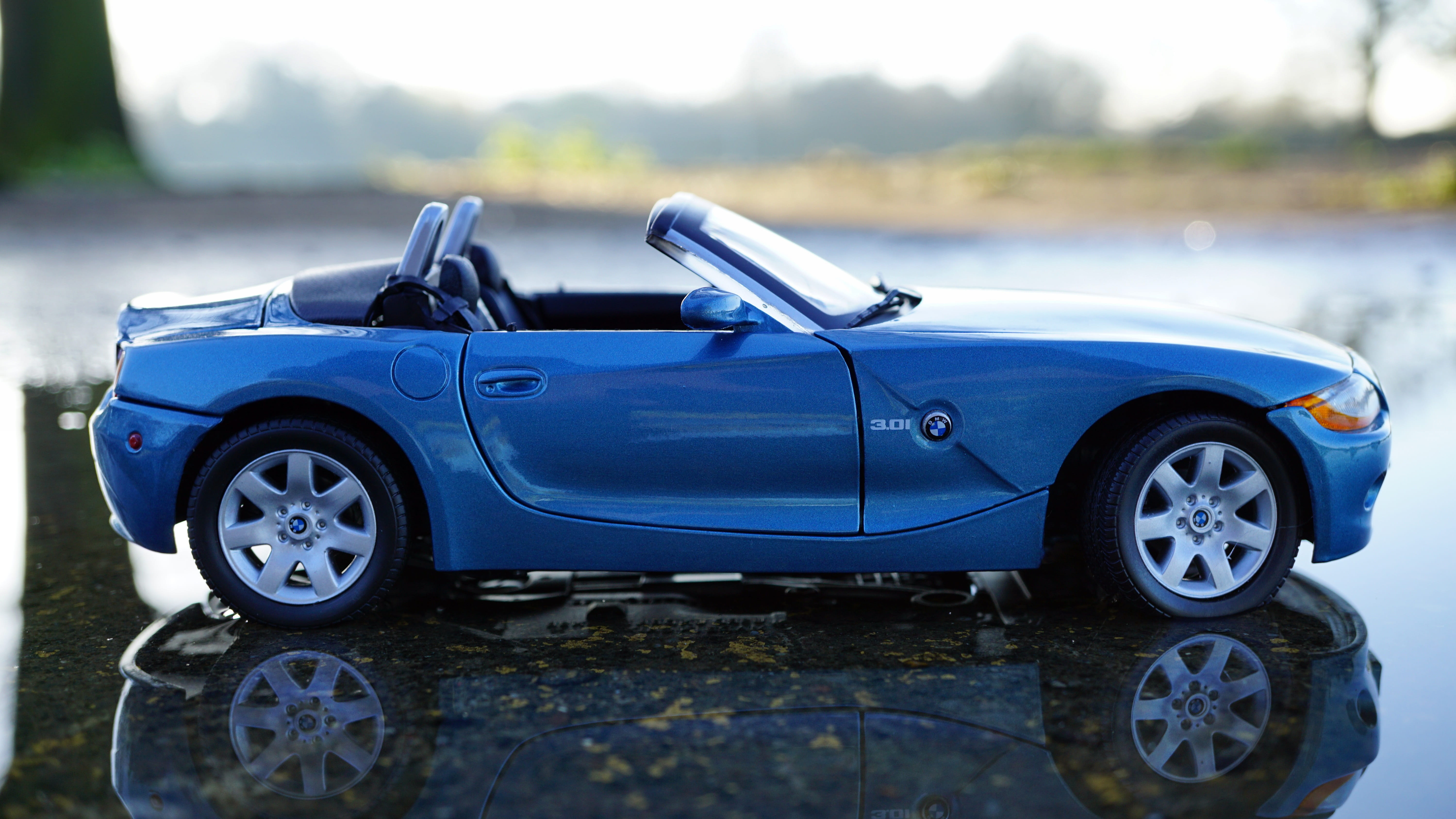 Performance, no people, roadster, land vehicle, sport, Bmw, reflection, silver colored, transportation, model, German, automobile, shiny, car, Model, day, HD Wallpaper