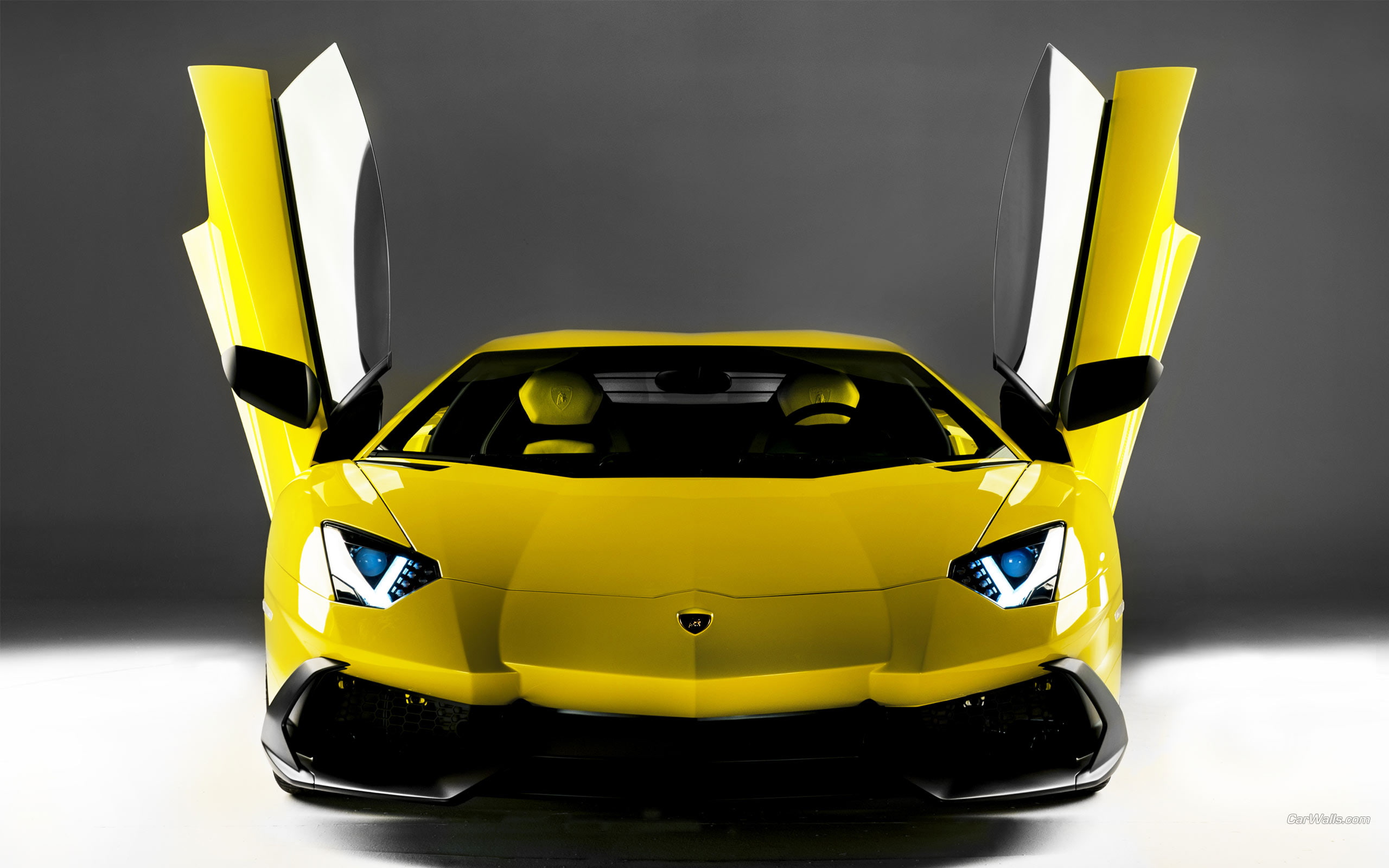 hd, aventador, 2K, lamborghini, cars, yellow, HD Wallpaper