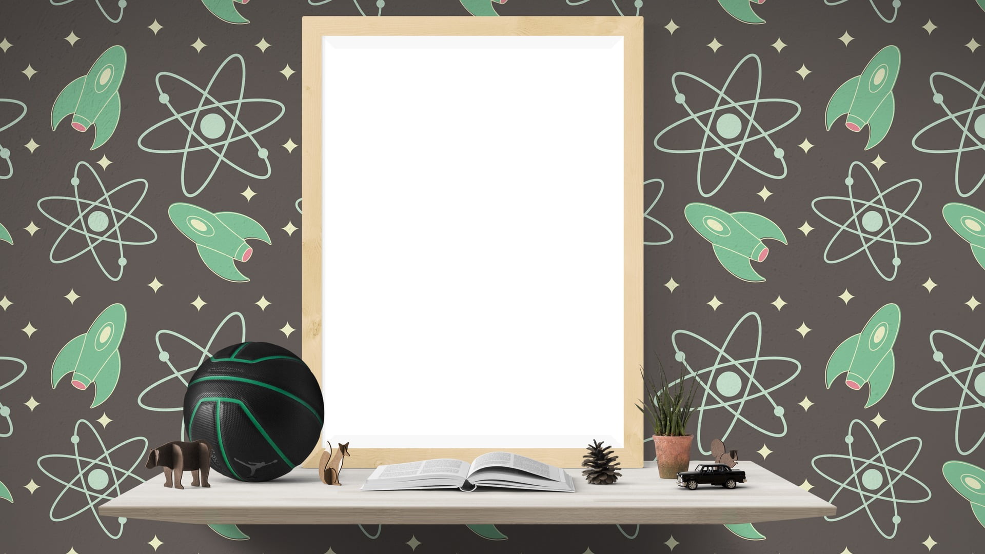 plant, nature, spaceship, cabinet, wireless technology, table, toys, computer, copy space, furniture, connection, rocket, animal themes, desk, books, green color, HD Wallpaper