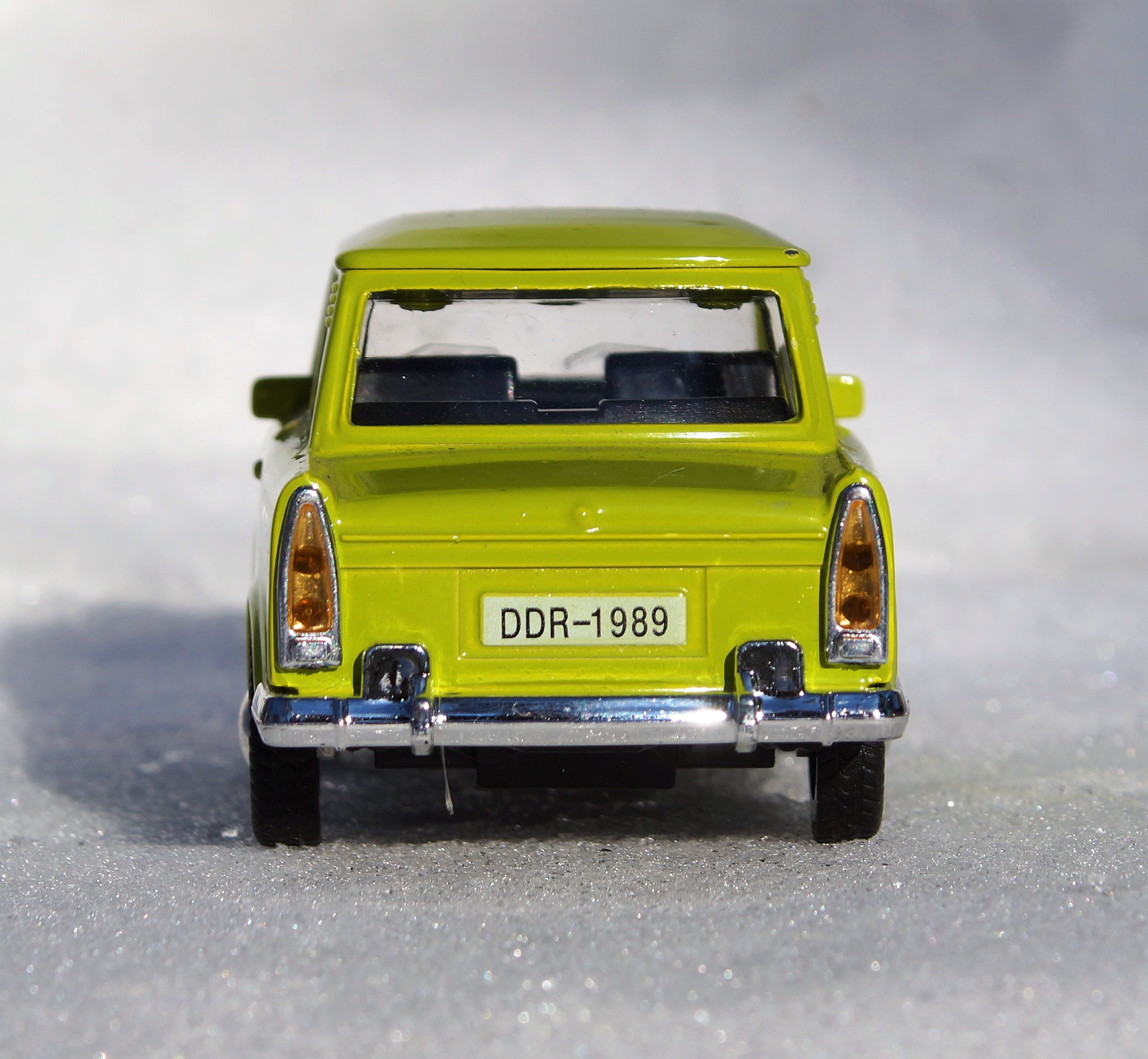 land Vehicle, transportation, retro Styled, wheel, single object, snow, 1080P, selective focus, ddr, nature, auto, no people, road, trabant 601, yellow, HD Wallpaper