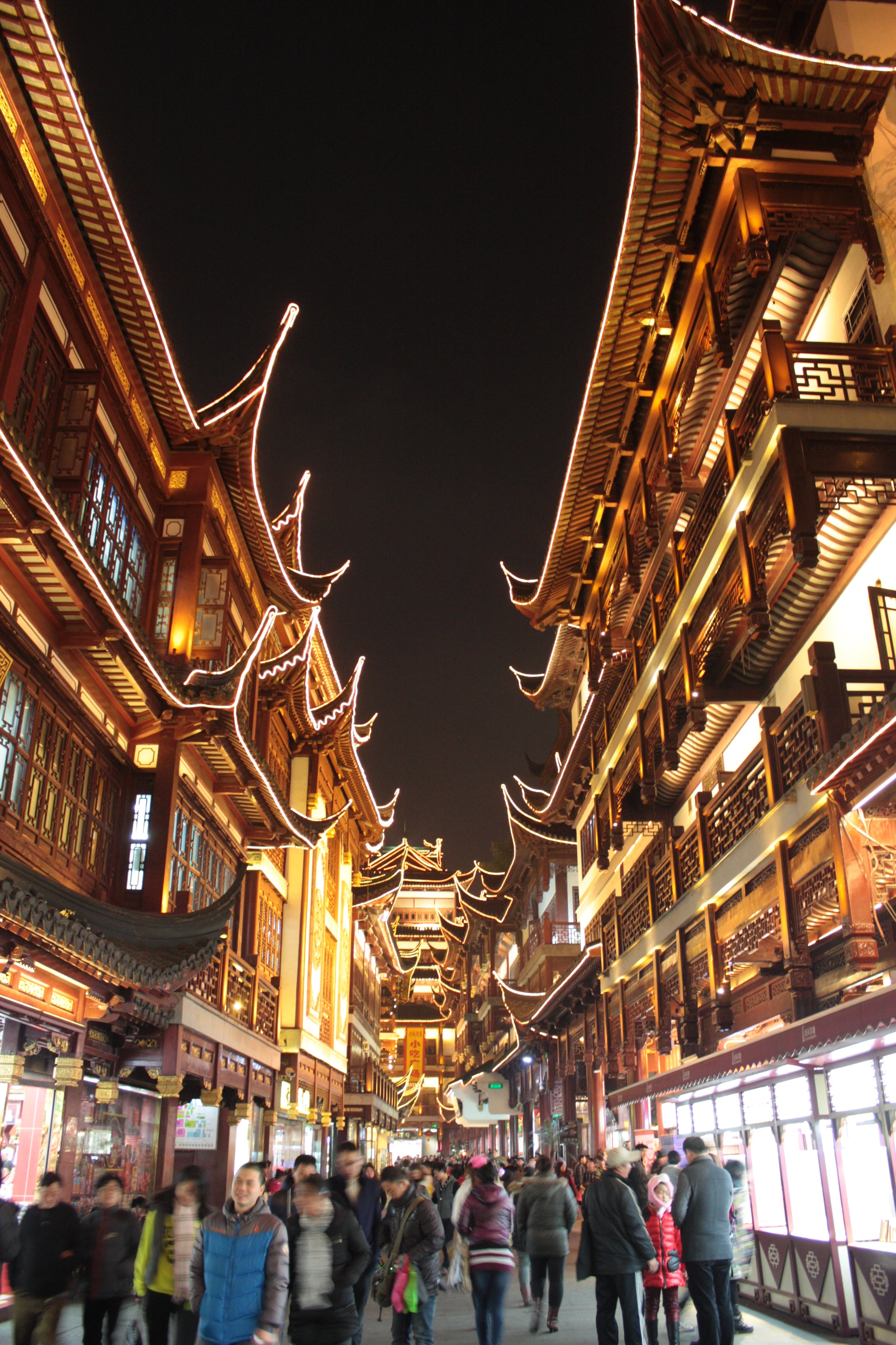 christmas market, china, night, group of people, old town, building exterior, crowd, women, city, lighting equipment, lifestyles, illuminated, 4K, outdoors, Phone HD Wallpaper