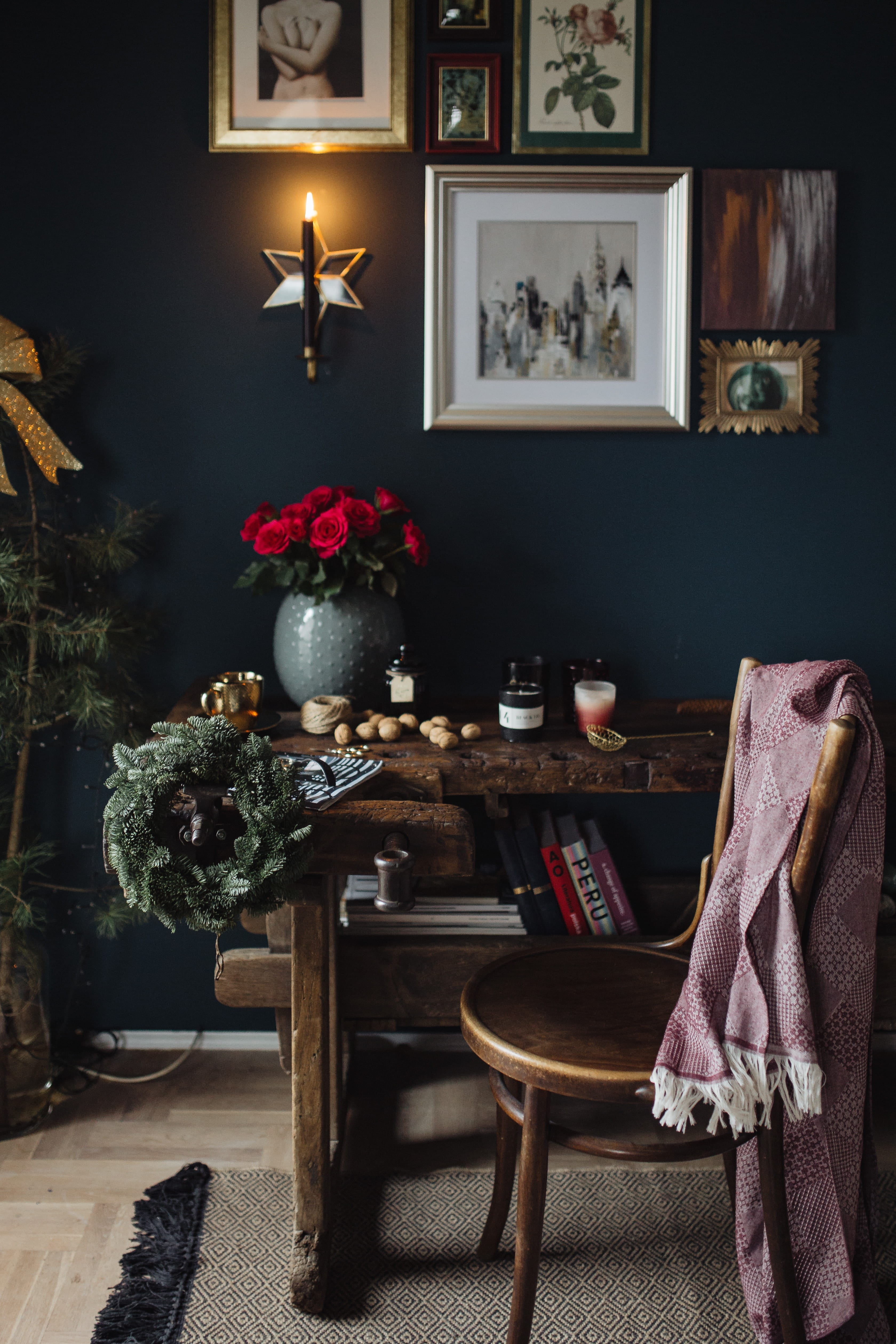 cozy, no people, watches, antique, old, magazine, frame, red roses, things, absence, table, chair, coffee, interior, nuts, indoors, home interior, darm mood, Phone HD Wallpaper