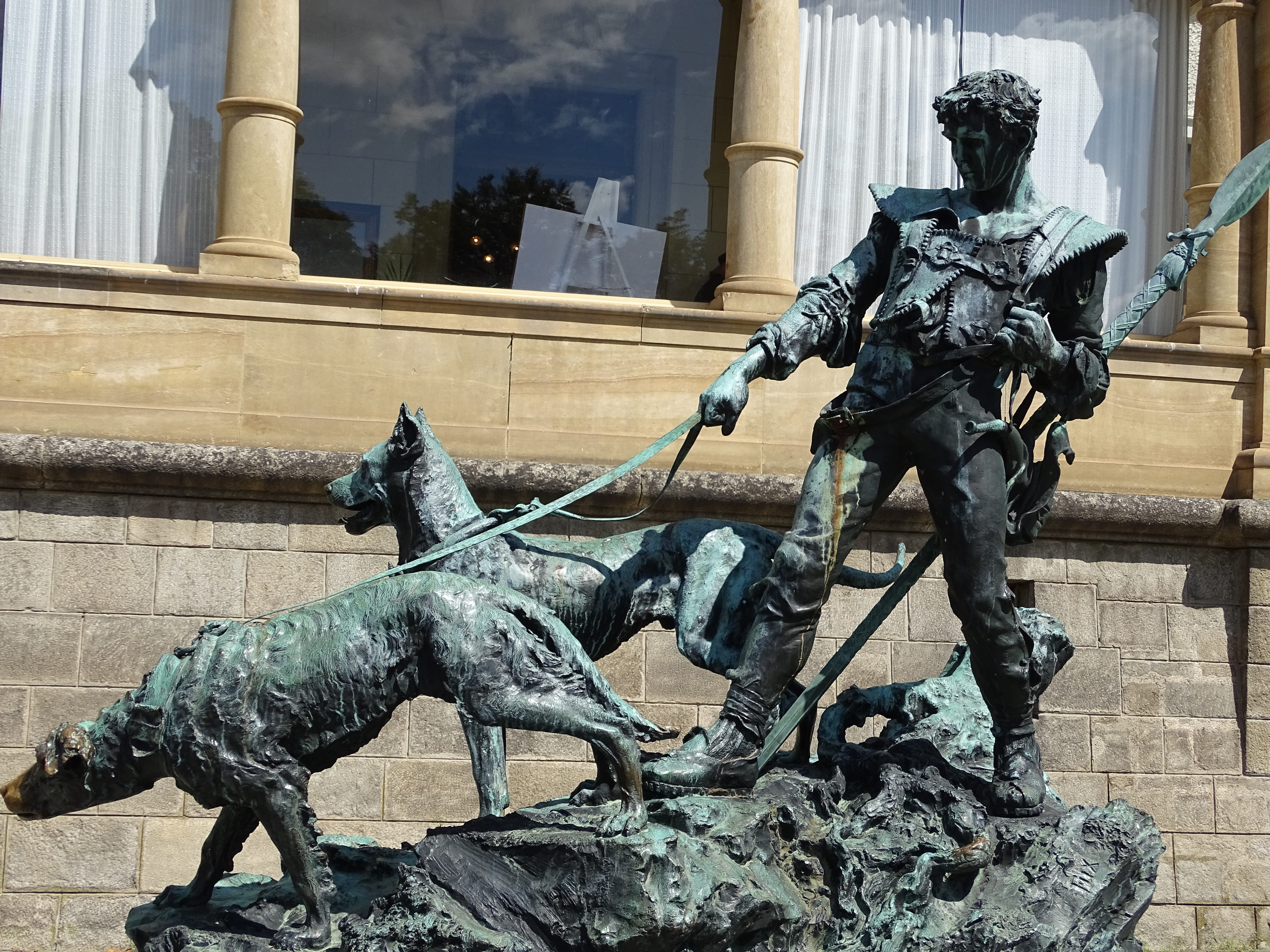 czech republic, sights, built structure, warrior, no people, monument, dog, dogs, sculpture, nature, architecture, mammal, the sculpture, craft, representation, HD Wallpaper
