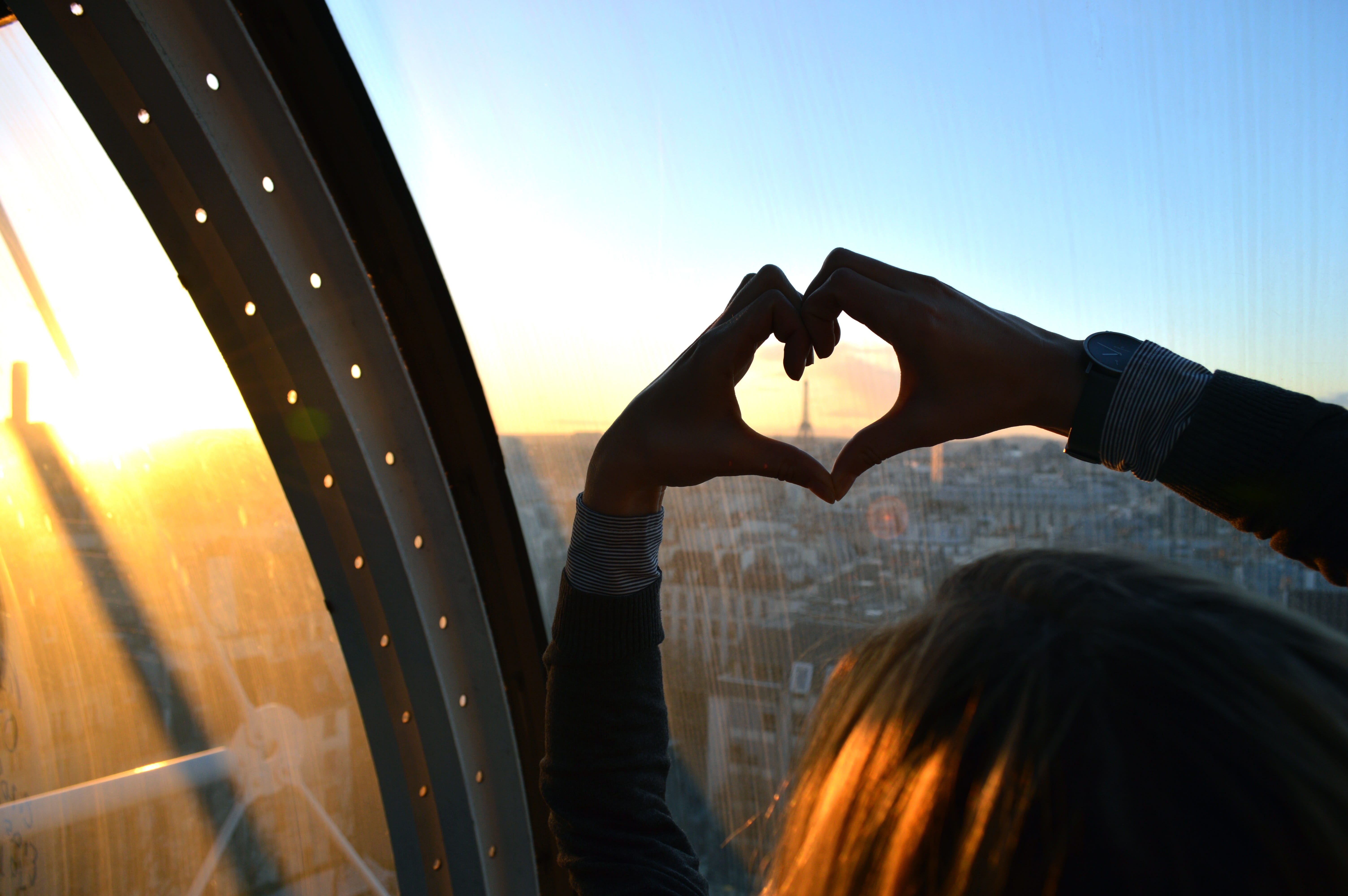 one person, Romance, Roof, hand, girl, window, young Adult, sky, Girl, outdoors, Love, hands, women, europe, adult, hairstyle, females, sunset, human hand, HD Wallpaper
