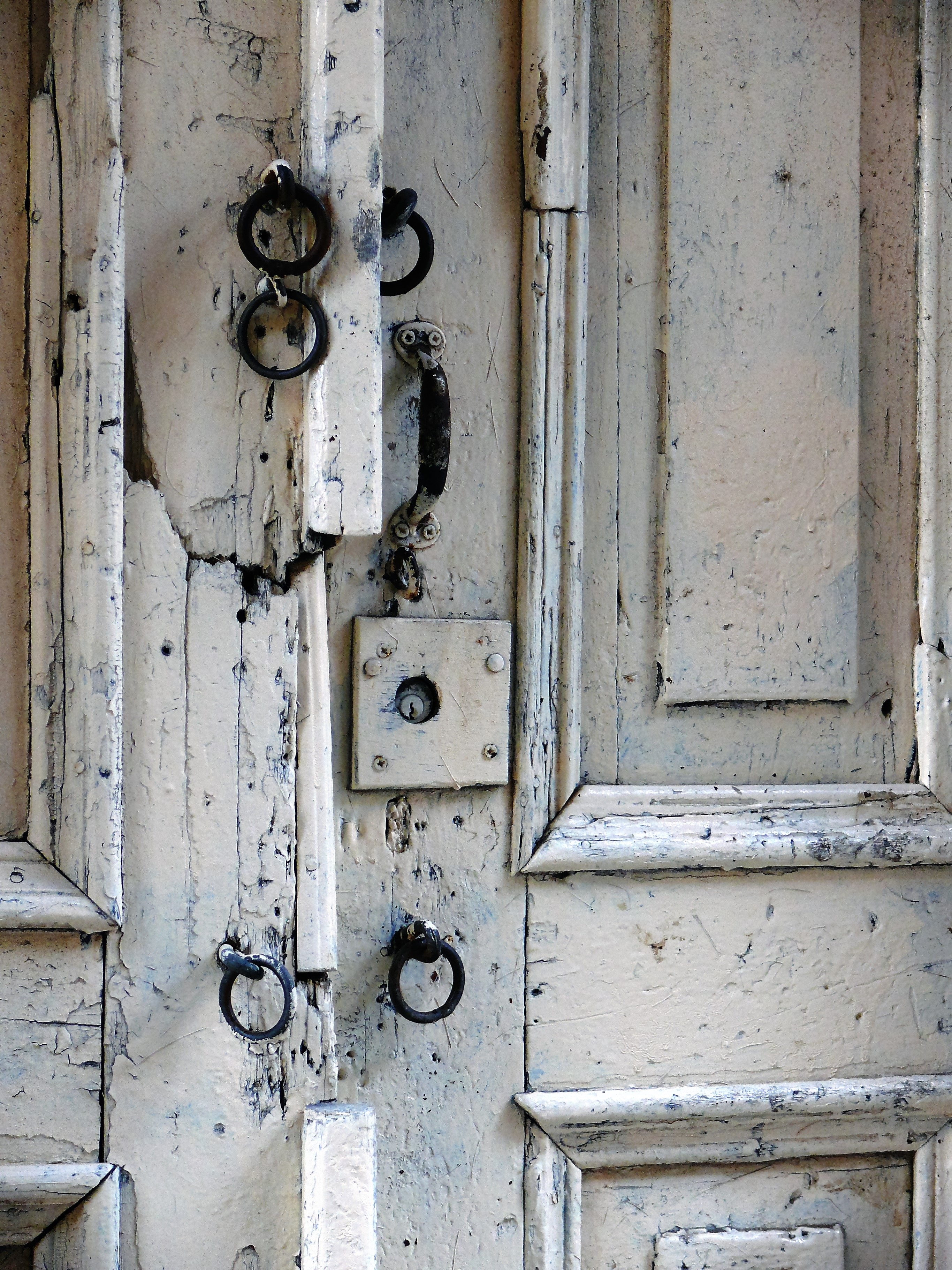 abandoned, no people, backgrounds, wood, decline, fittings, building, greece, door, protection, expired, old town, metal, weathered, safety, wood - material, Phone HD Wallpaper