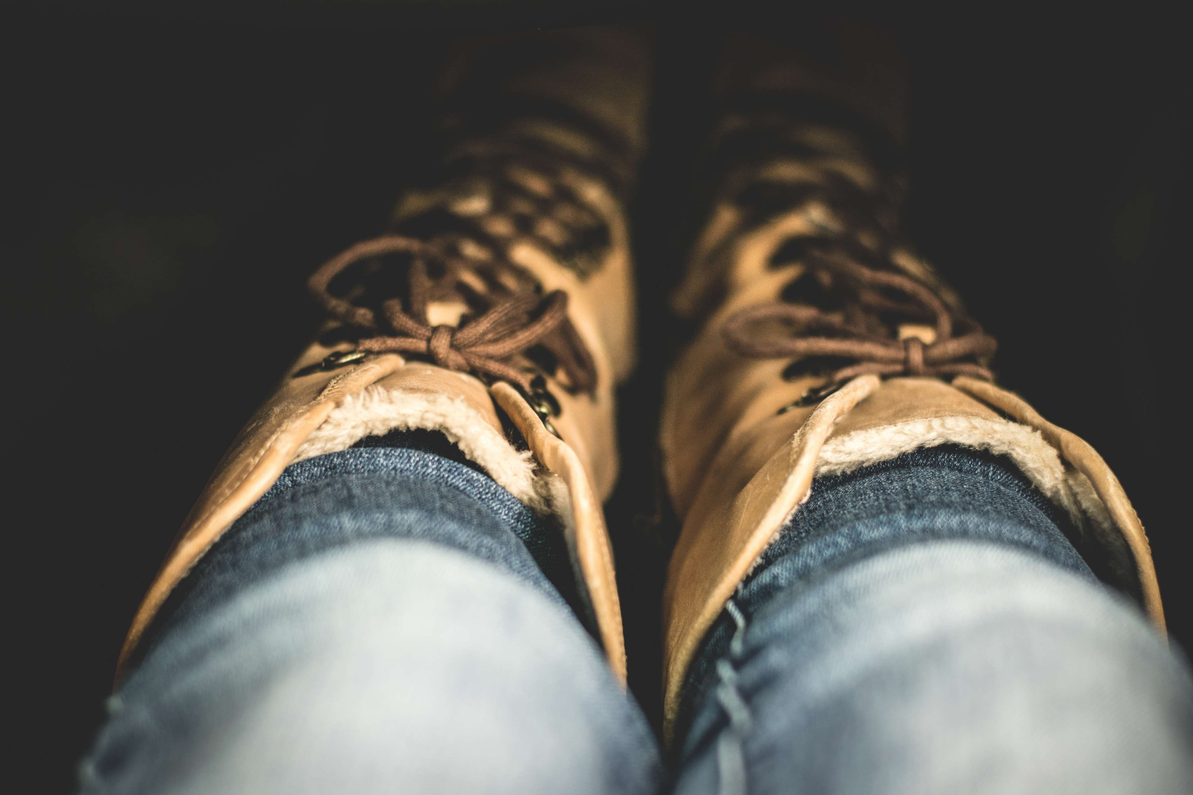 footwear, close up, body part, person, casual clothing, selective focus, woman, close-up, low section, wear, leisure activity, men, leather, indoors, jeans, HD Wallpaper