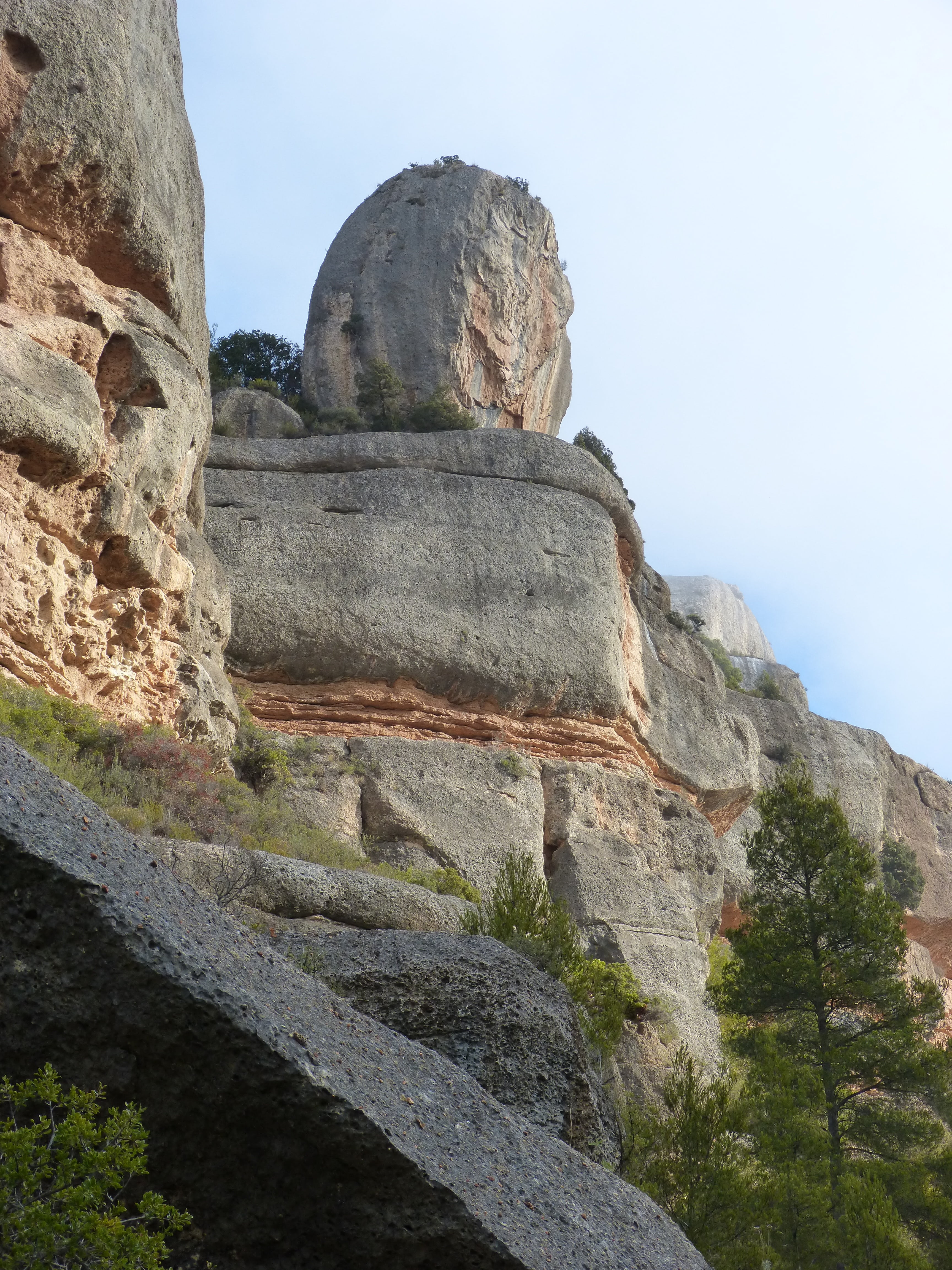 rock formation, solid, sky, low angle view, tranquil scene, ancient civilization, geology, day, rocks, rock - object, formation, cliff, figurative erosion, Phone HD Wallpaper