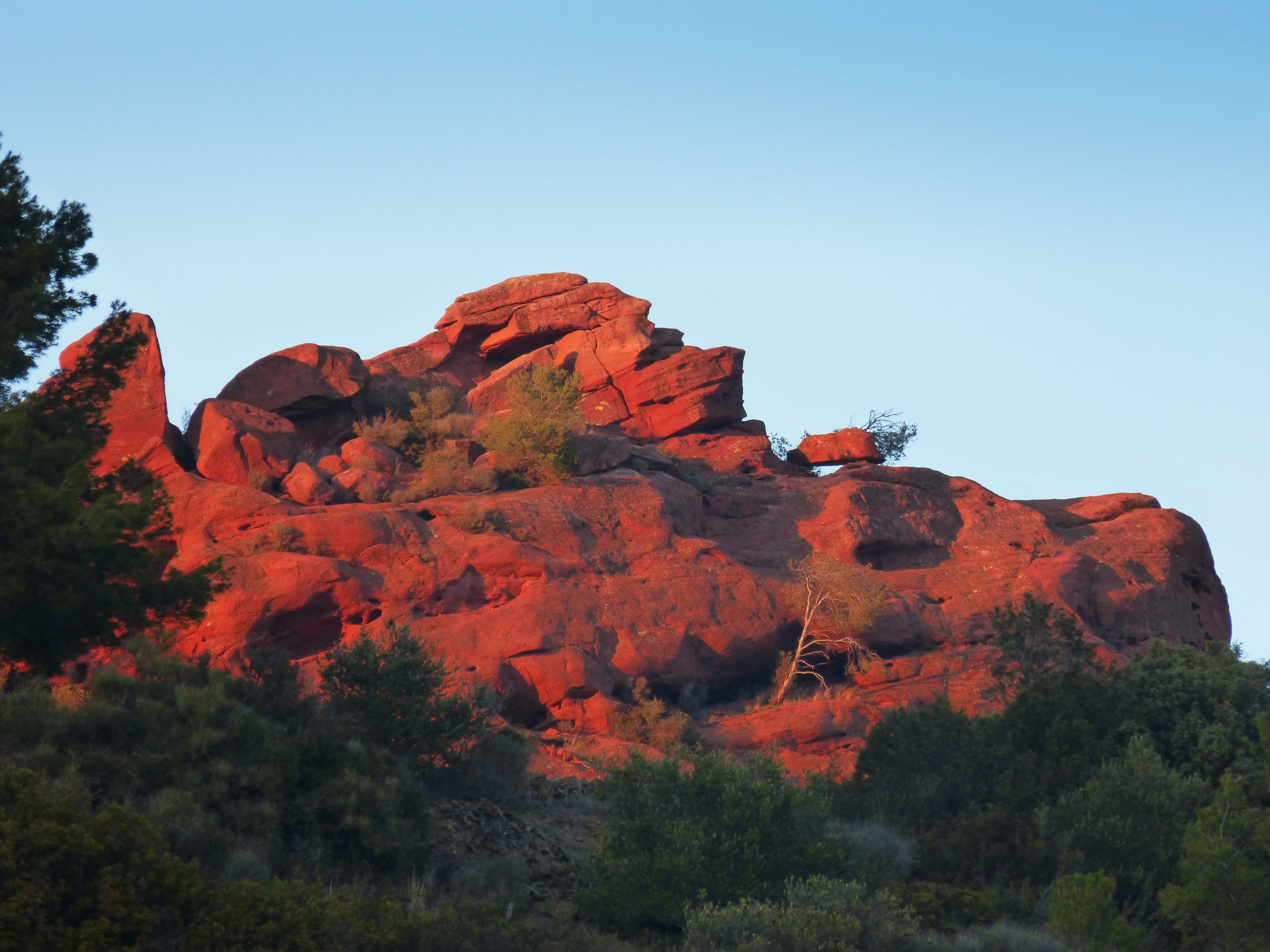 4K, red stoneware, solid, rock formation, rocks, eroded, beauty, outdoors, red sandstone, tranquility, sandstone, formation, rock, rock - object, day, HD Wallpaper