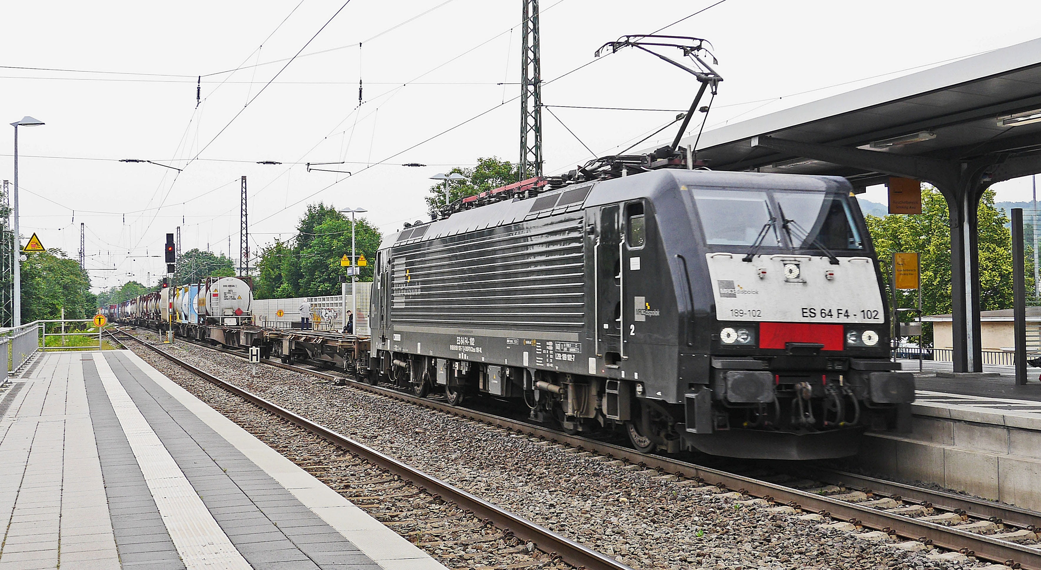 nature, railway, public transportation, electric locomotive, arrival, land vehicle, sky, 189, electricity, container train, rail traffic, railroad track, HD Wallpaper