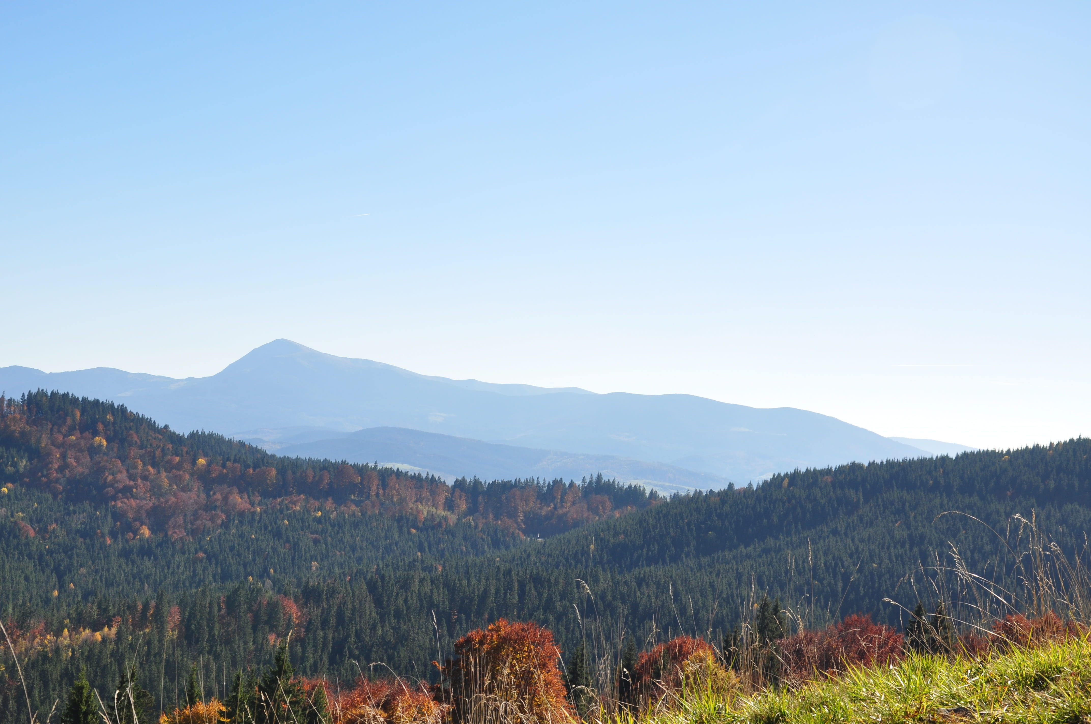 pokoj, mountains, autumn, the carpathians, scenics - nature, light, idyllic, plant, philosopher, growth, landscape, sky, appeasement, mountain, beauty in nature, HD Wallpaper