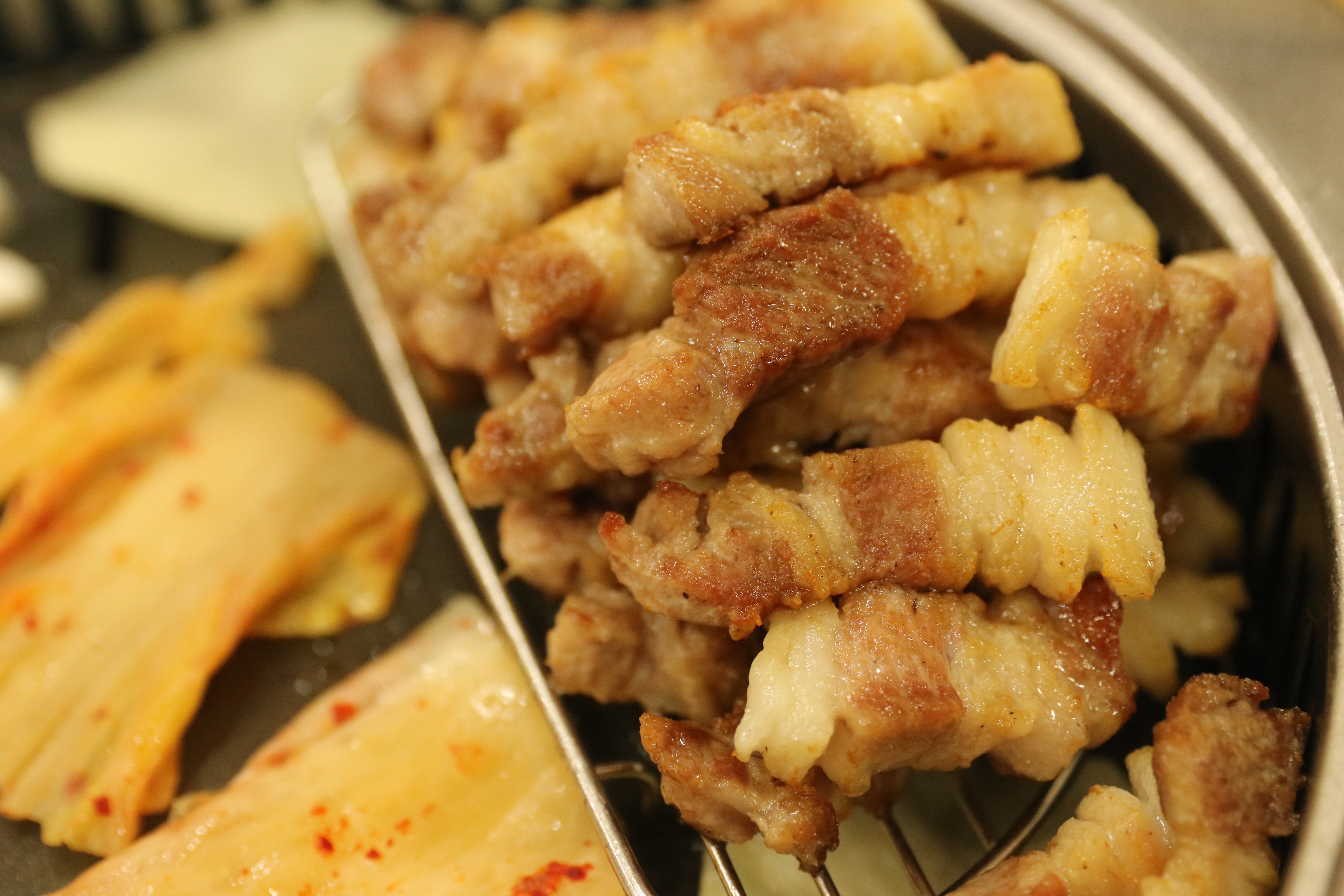 food and drink, dining, korean food, carnivorous, samgyeop, light edition, snack, no people, food, temptation, grilled, asian food, food photography, kimchi, HD Wallpaper