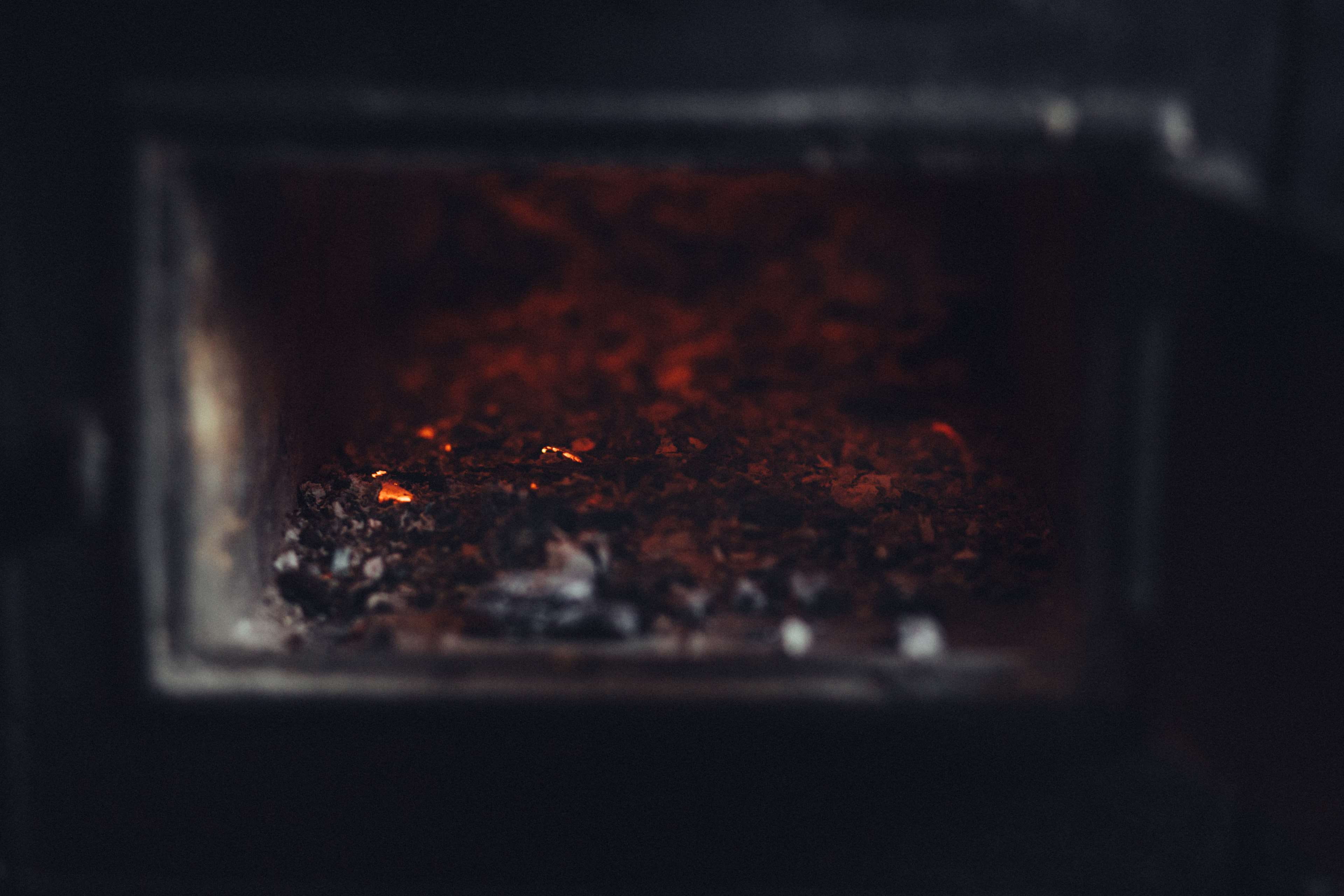close-up, coals, abstract, smoke, selective focus, no people, heat - temperature, focus on foreground, danger, fire - natural phenomenon, fire, preparation, HD Wallpaper
