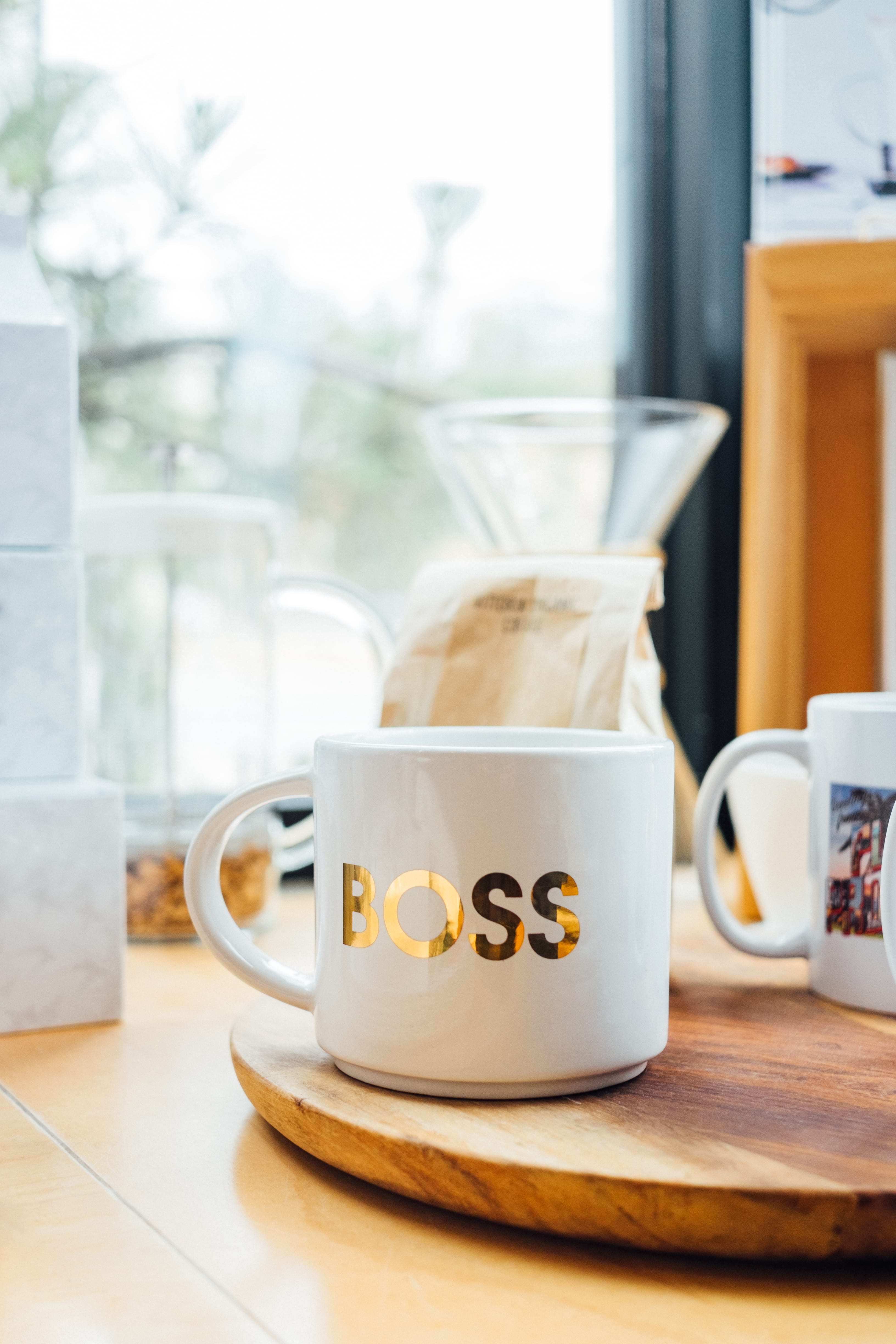 tea - hot drink, white, focus on foreground, coffee, window, letter, ceramic, girl boss, tea cup, girl, drink, typography, refreshment, table, surface, Phone HD Wallpaper
