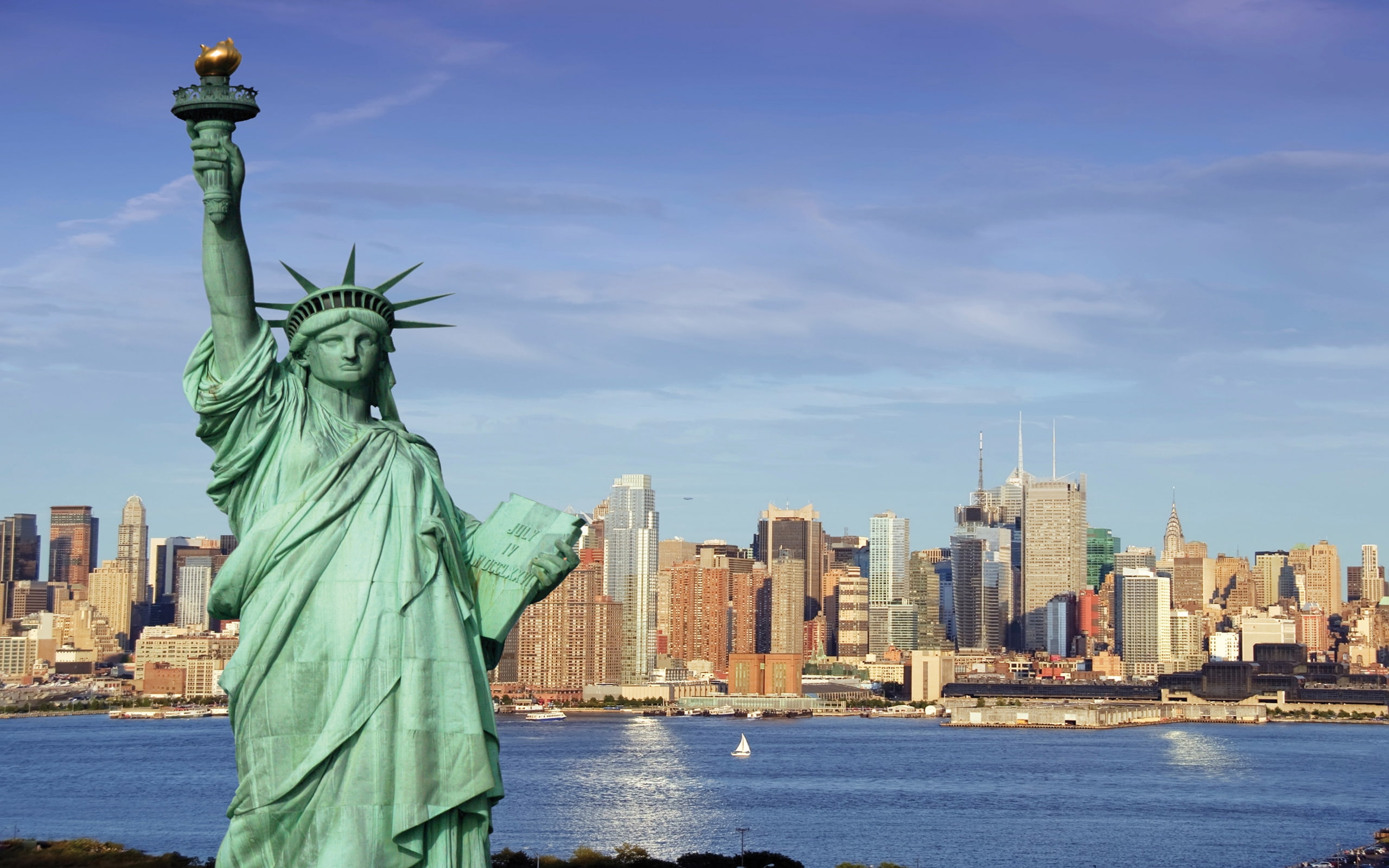 things, liberty, york, new, statue, 2K, city, HD Wallpaper