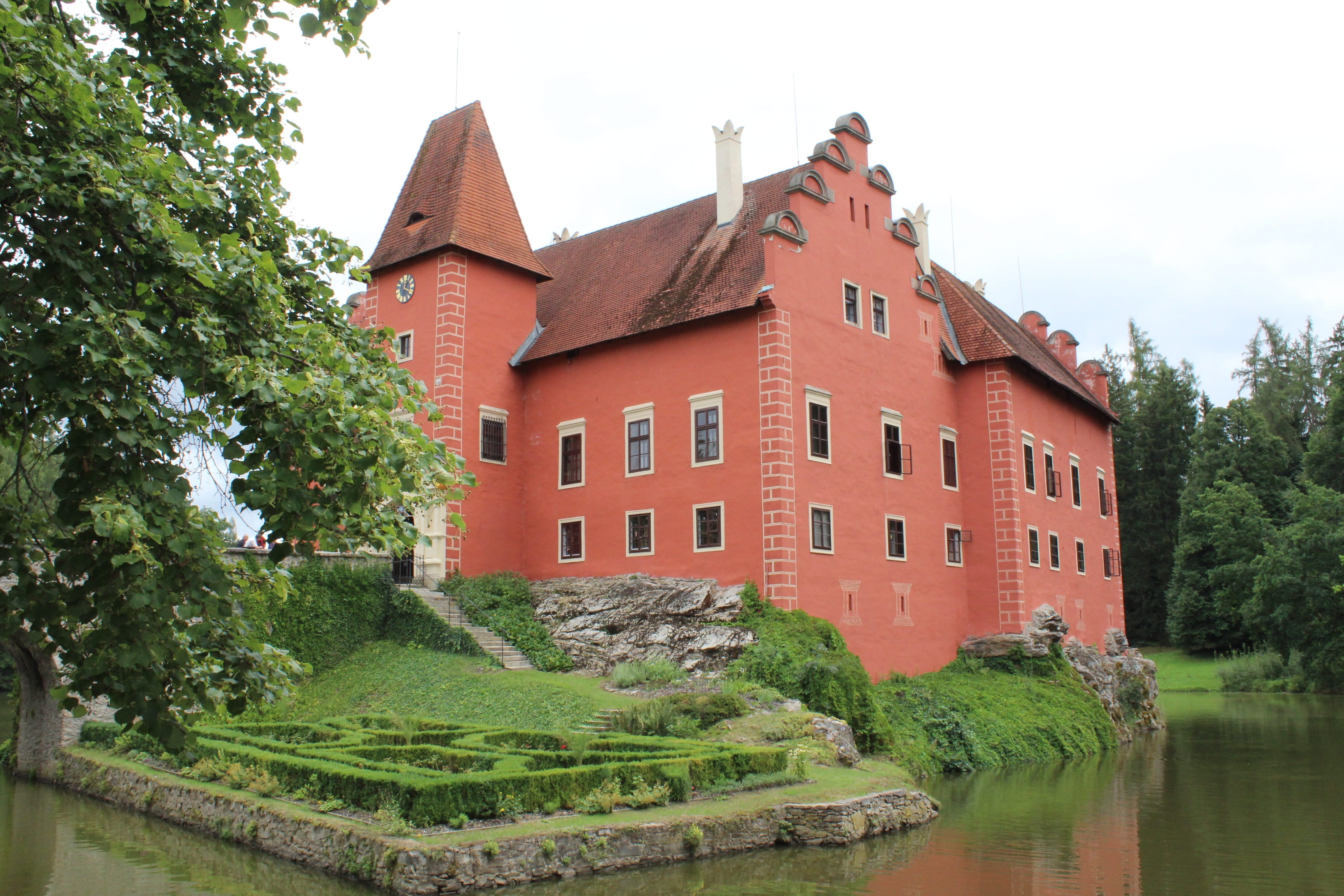 ancient, building exterior, house, locks, river, things to do, czech republic, monument, waterfront, built structure, castle, outdoors, nature, mansion, HD Wallpaper
