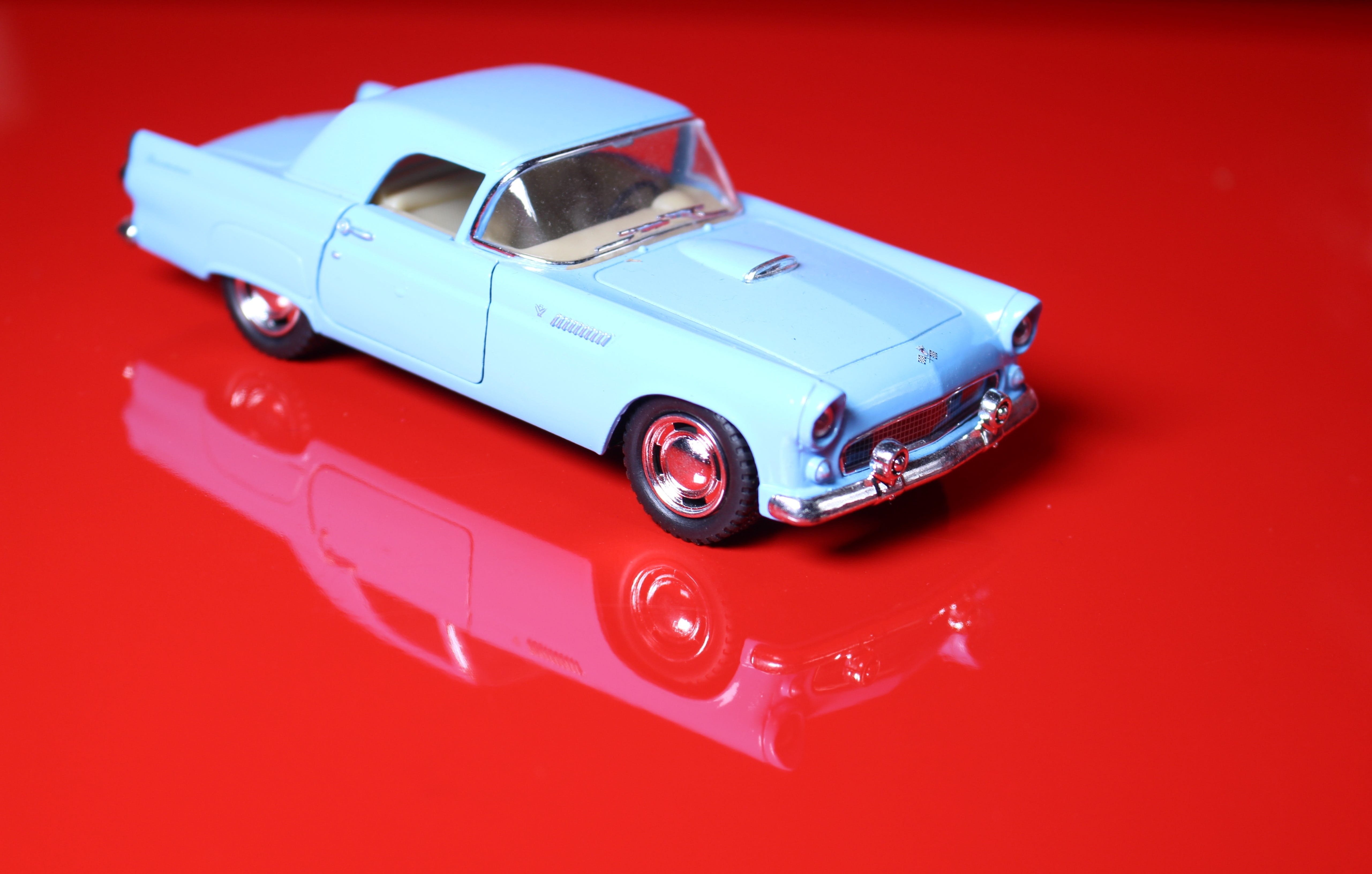 small, indoors, studio shot, land vehicle, car, close-up, high angle view, toy car, two objects, retro styled, toy, transport, vehicle, automobile, mode of transportation, HD Wallpaper