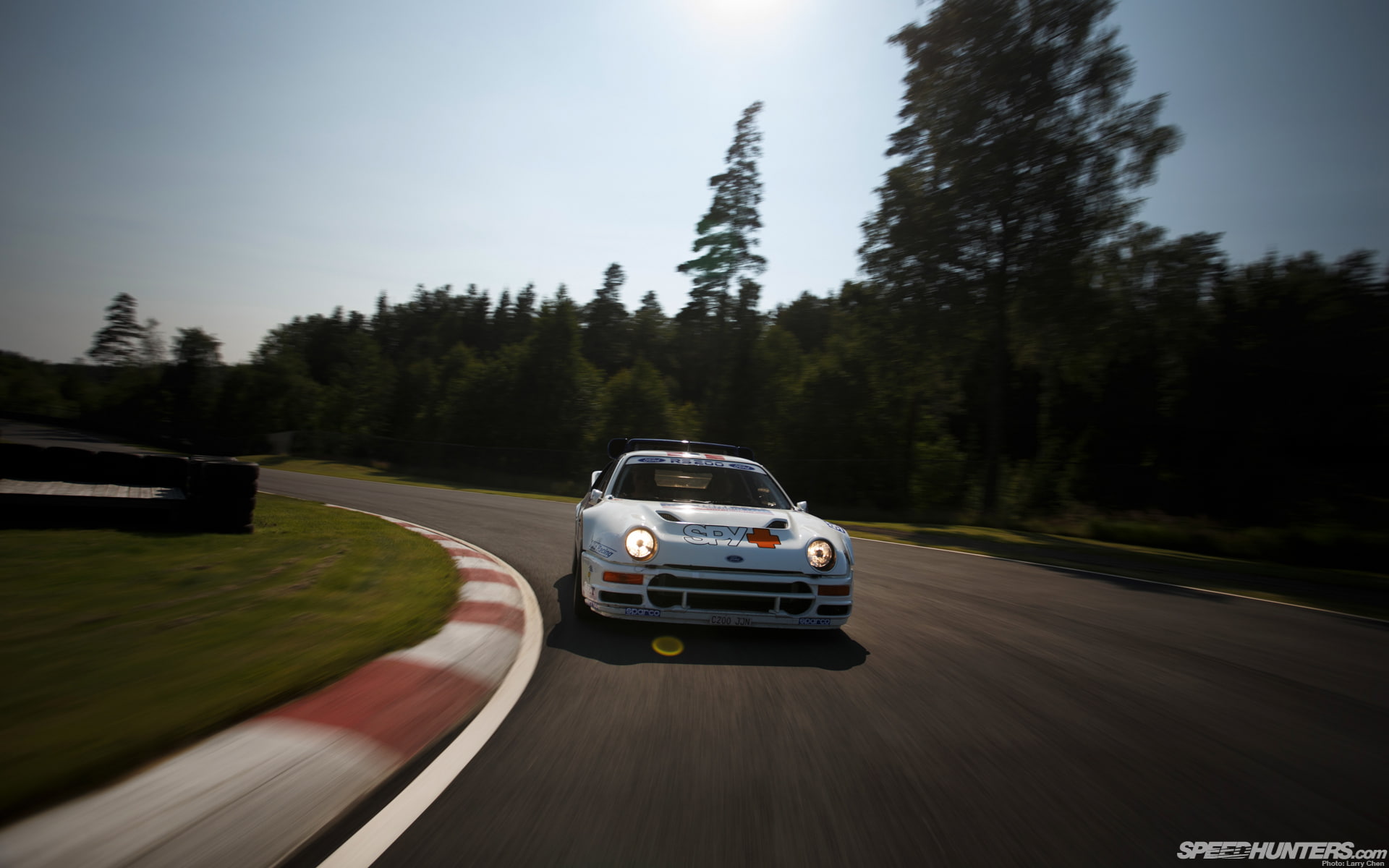 track, race, hd, white, car, cars, sports, 1080P, ford, HD Wallpaper