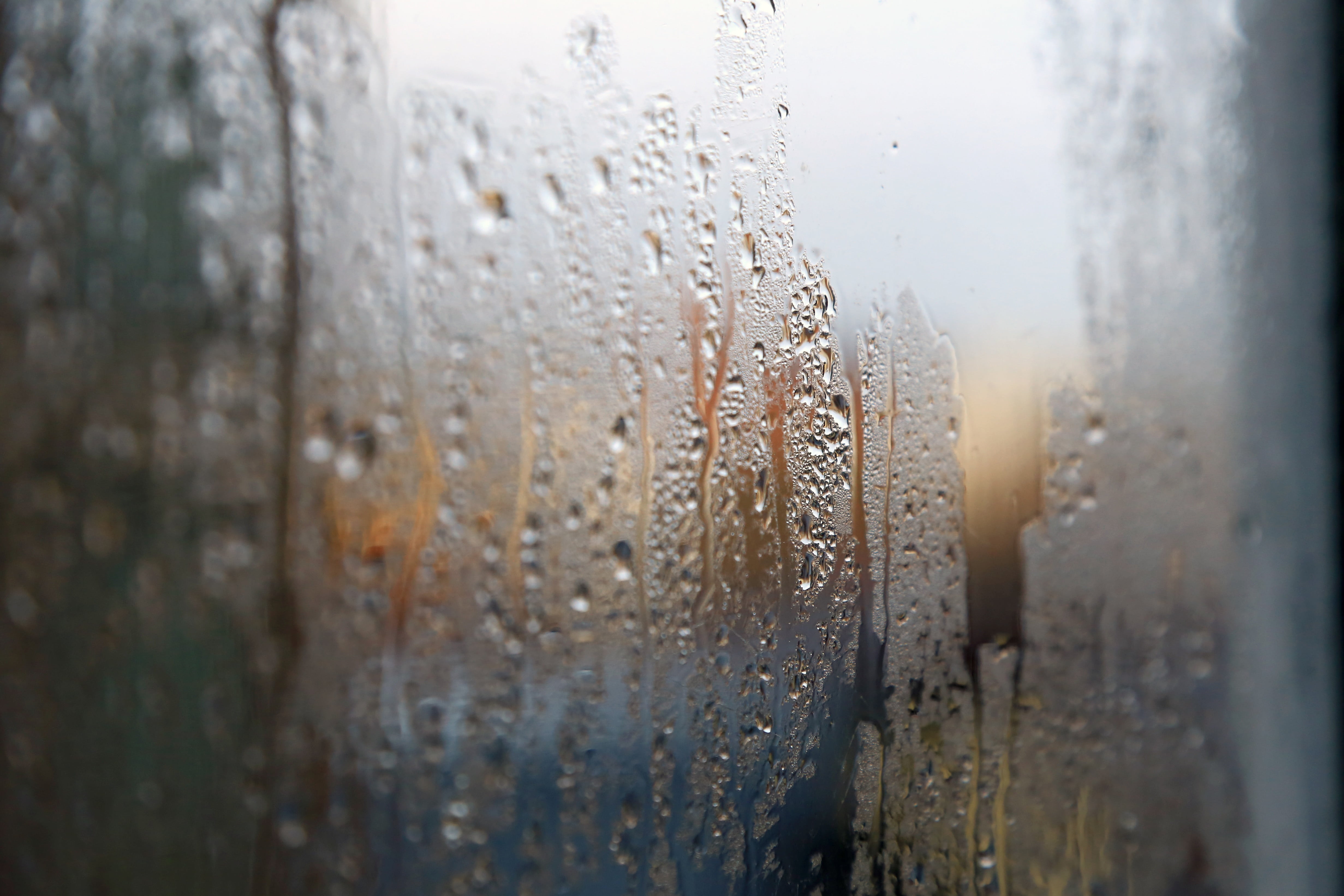 transparent, glass, drop, dewdrop, raindrop, photo, close-up, glass - material, things, window, indoors, close, rain, droplets, built structure, still, HD Wallpaper