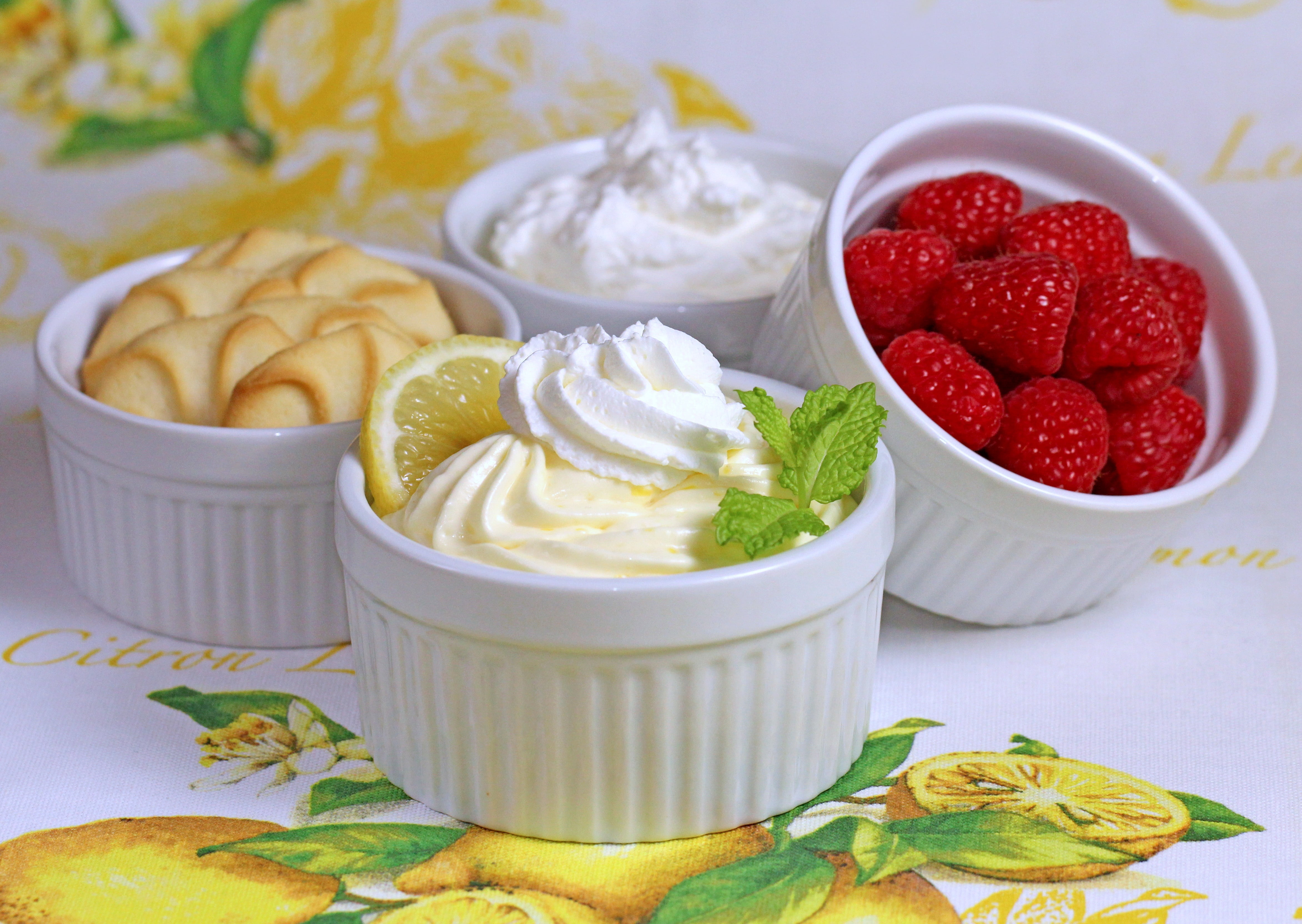 cake, ramekins, still life, garnish, close-up, bowl, mint Leaf - Culinary, four, summer, dieting, leaf, dairy Product, indulgence, milk, wellbeing, no People, HD Wallpaper