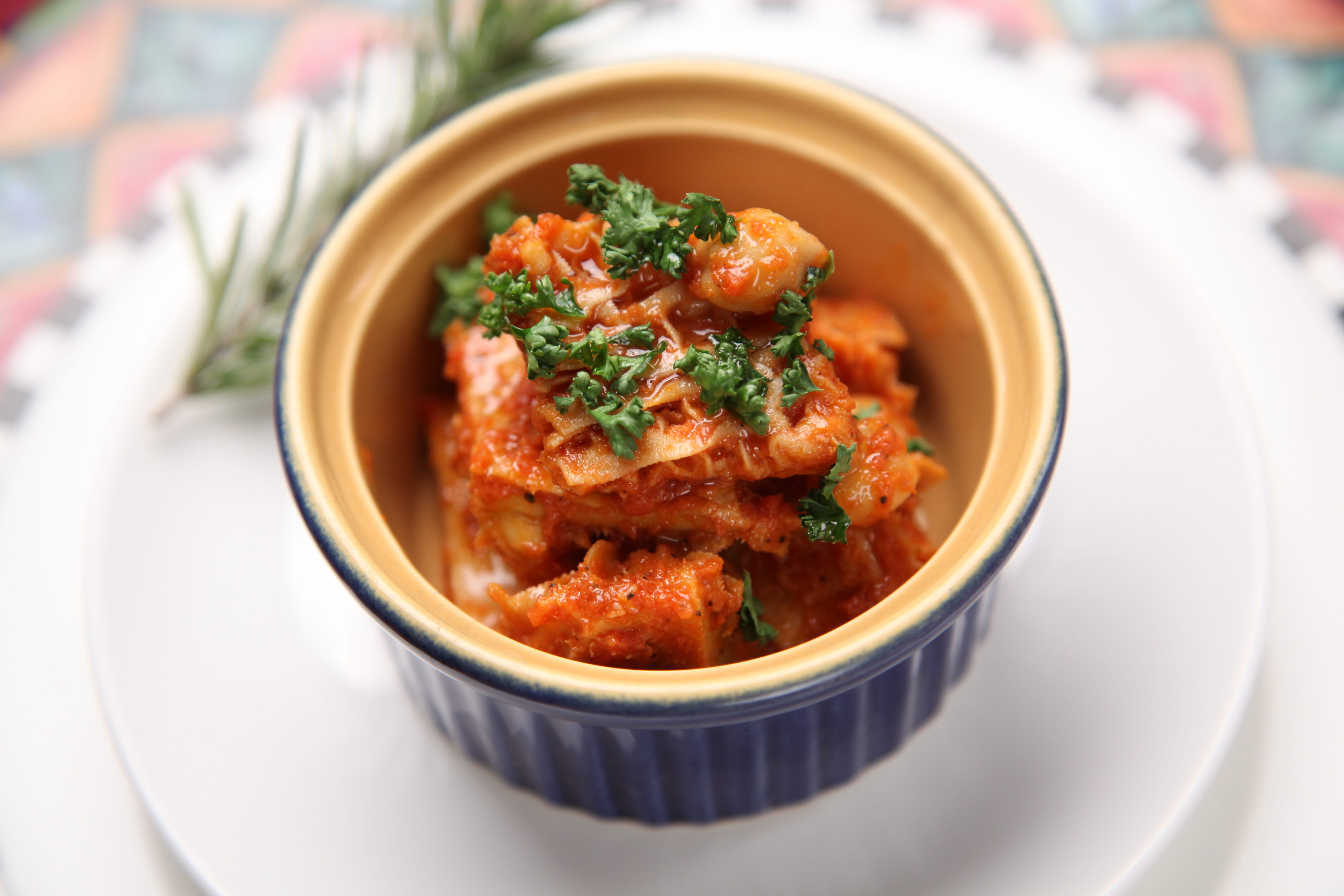 food photography, white, no people, food and drink, blue, close-up, meal, pasta, dinner, gourmet, delicious, bowl, spaghetti, kimchi, rosemary, 5K, parsley, HD Wallpaper