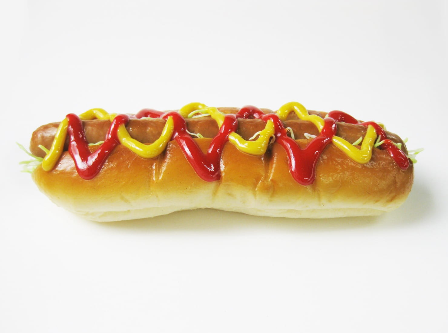 white background, snack, sausage, Dog, no people, in a row, savory sauce, indoors, Hot Dog, take out food, fast food, freshness, hotdog, 720P, Mustard, HD Wallpaper