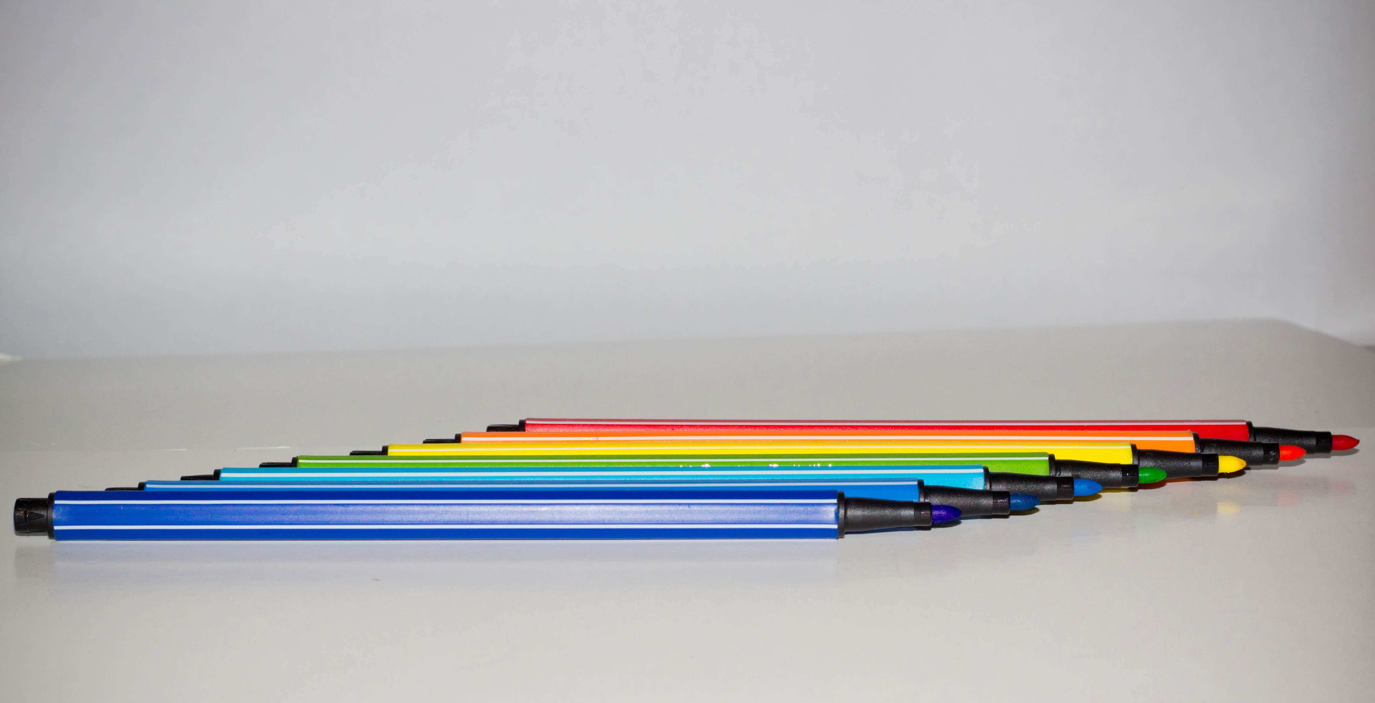 variation, eraser, 4K, studio shot, arrangement, stack, creativity, large group of objects, copy space, no people, indoors, in a row, gray, color, pencil, HD Wallpaper