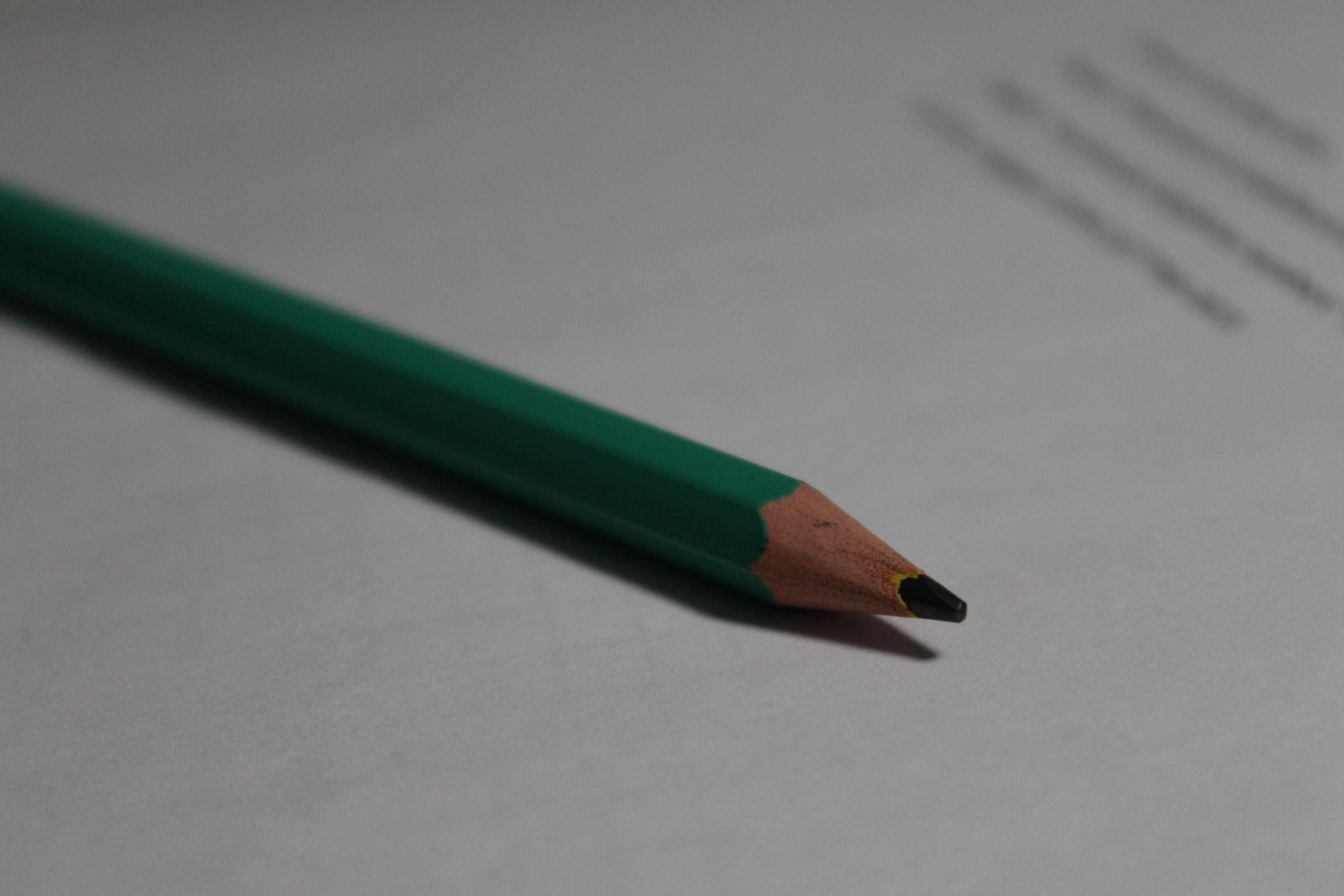 simplicity, drawing, writing instrument, education, art and craft, gray, 4K, high angle view, pencil, sharp, table, map, single object, indoors, pencils, HD Wallpaper
