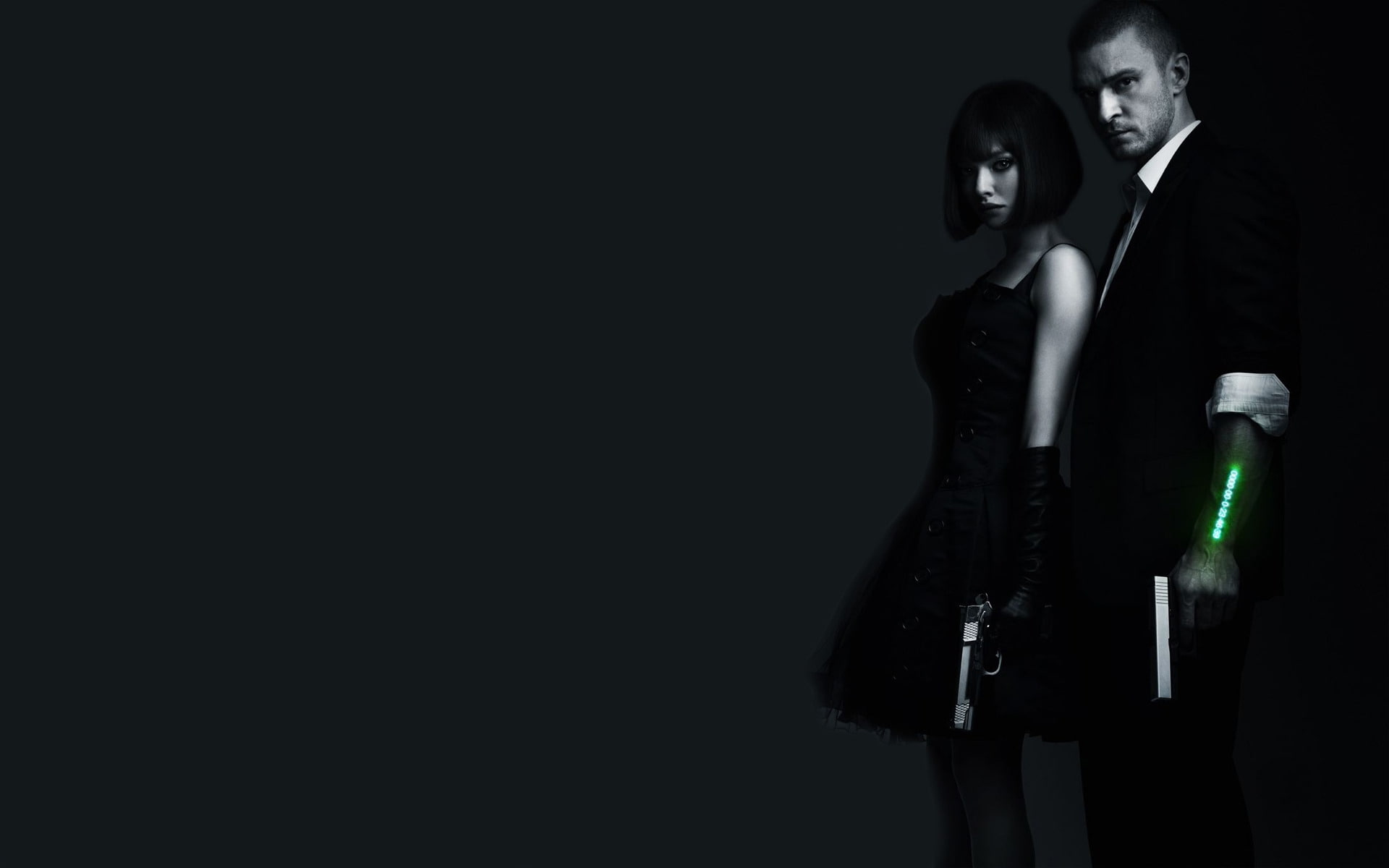 green, time, 1080P, women, justin, dress, mini, s, guns, black, sleeveless, men, blazer, action, HD Wallpaper
