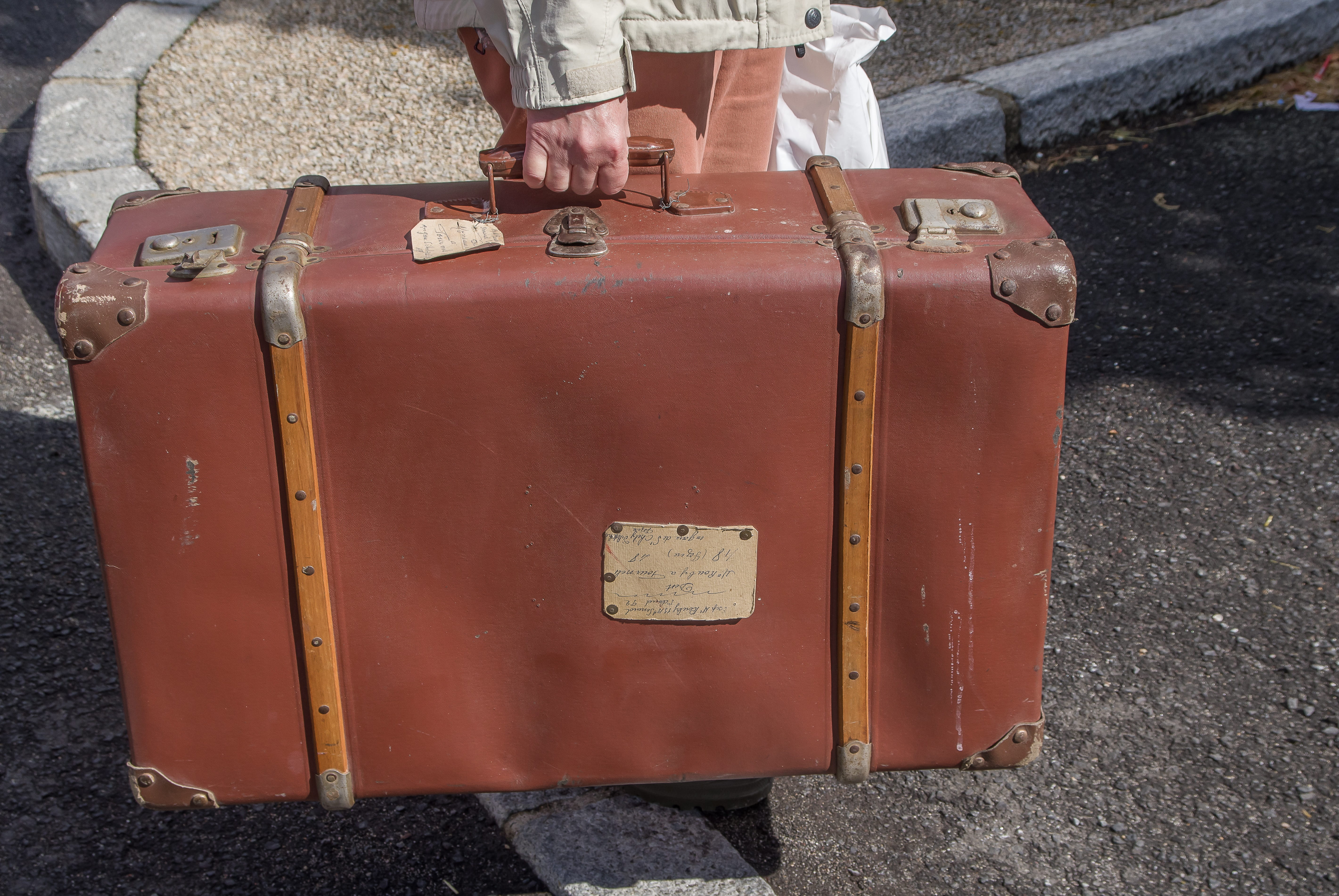 body part, transportation, 5K, mode of transportation, human body part, luggage, leaving, human leg, street, suitcase, journey, one person, city, adult, HD Wallpaper